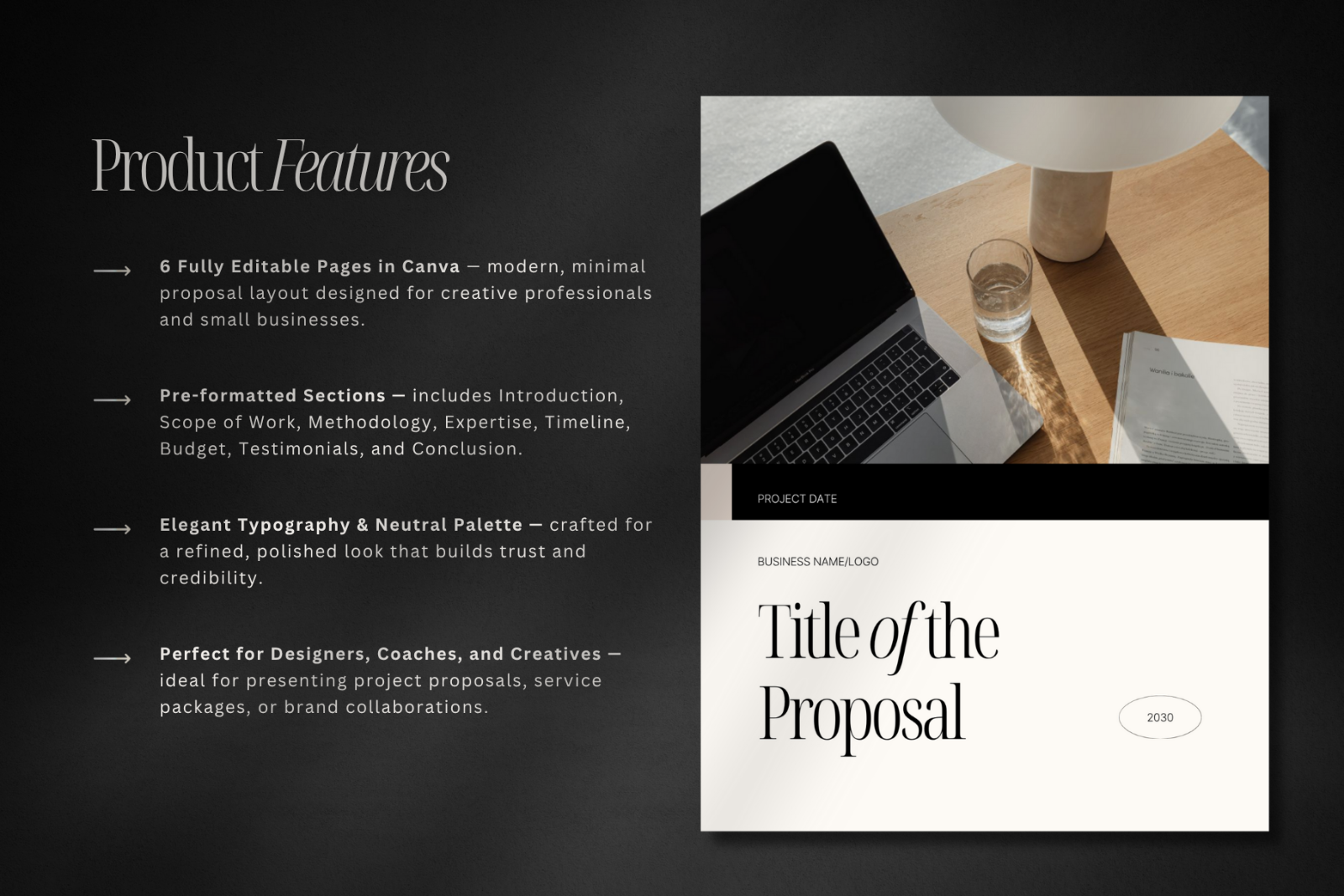 Project Proposal Canva Template