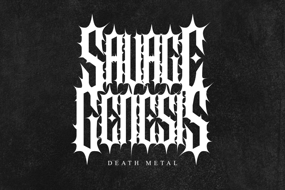 Morvakh - Death Metal Font — image 2
