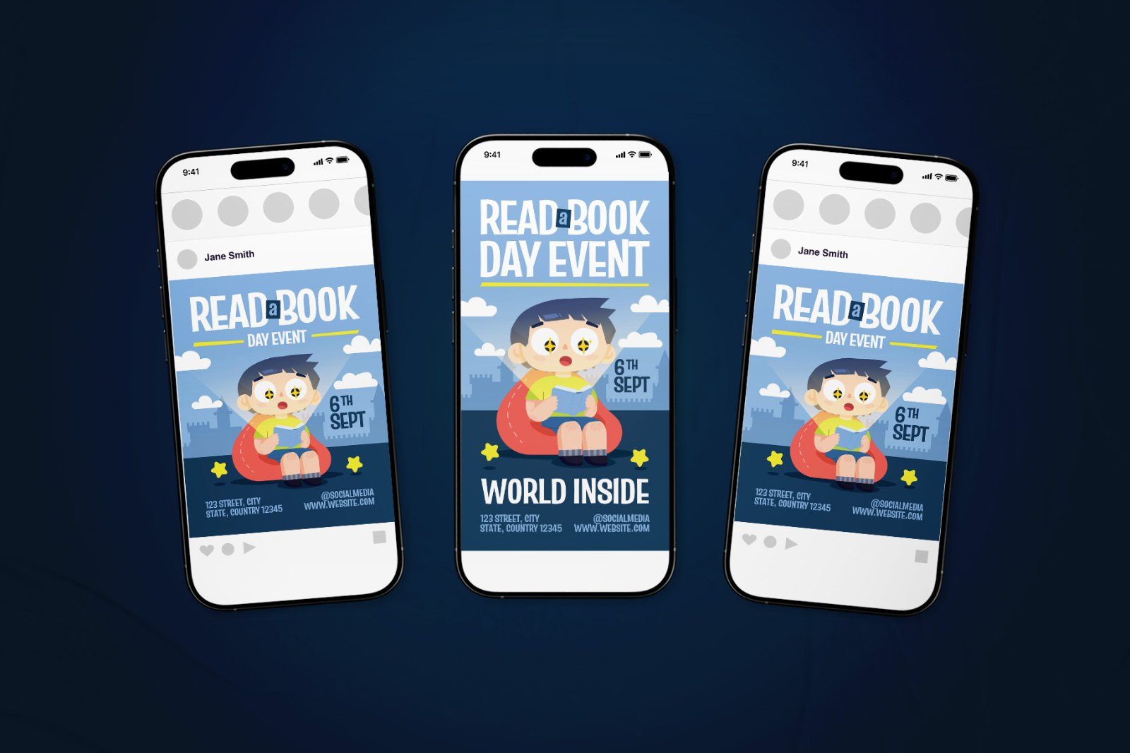 Read a Book Day Event Flyer Set — image 1