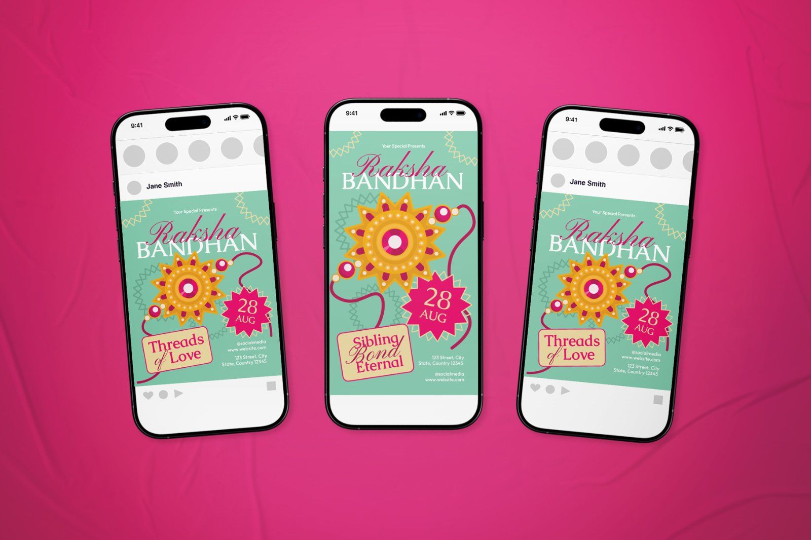 Raksha Bandhan Event Flyer Set — image 1