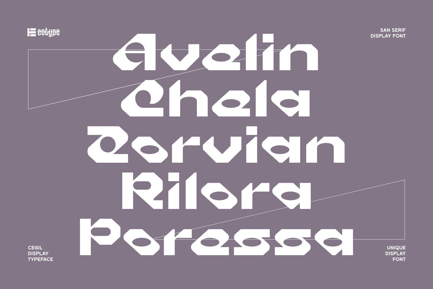 Cegil Display Font