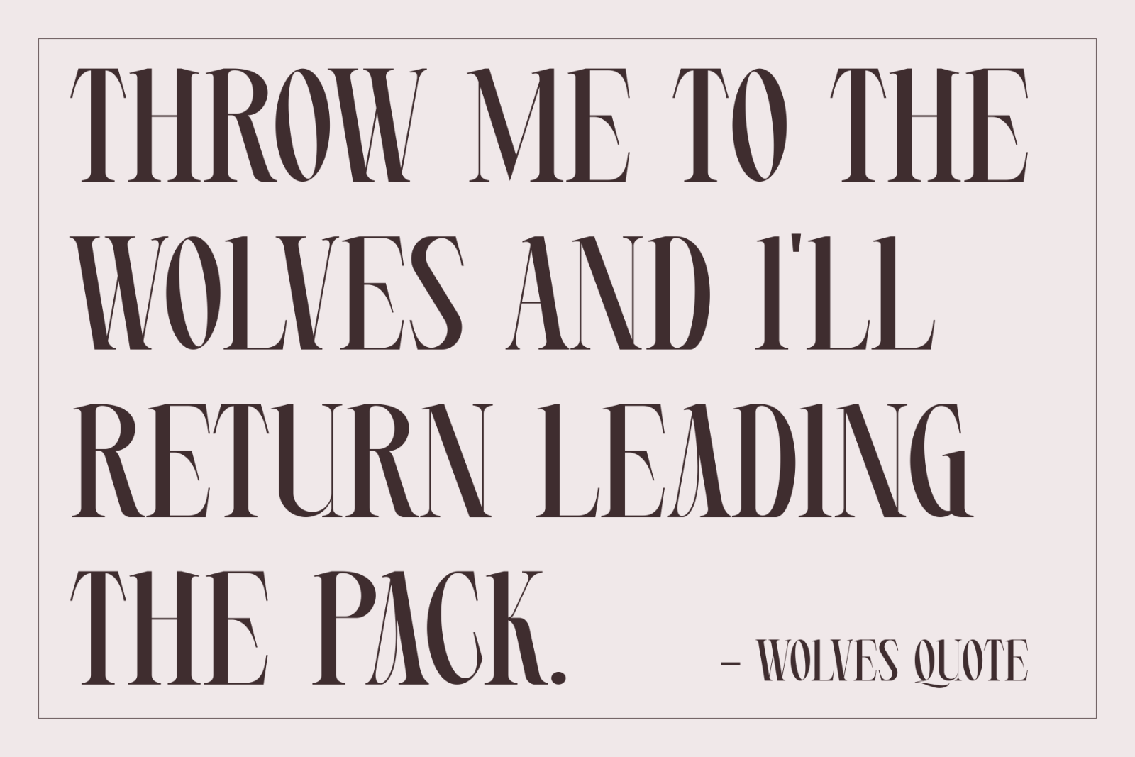 Wolves - Font