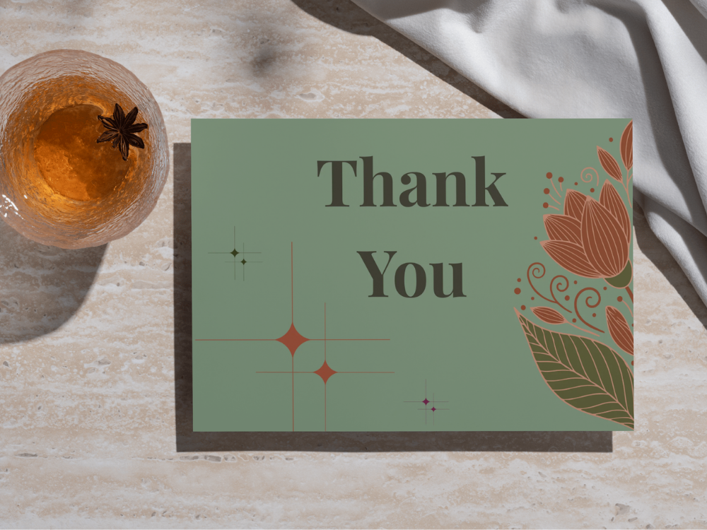 Neutral Thank You Card Template – Instant Download — image 1