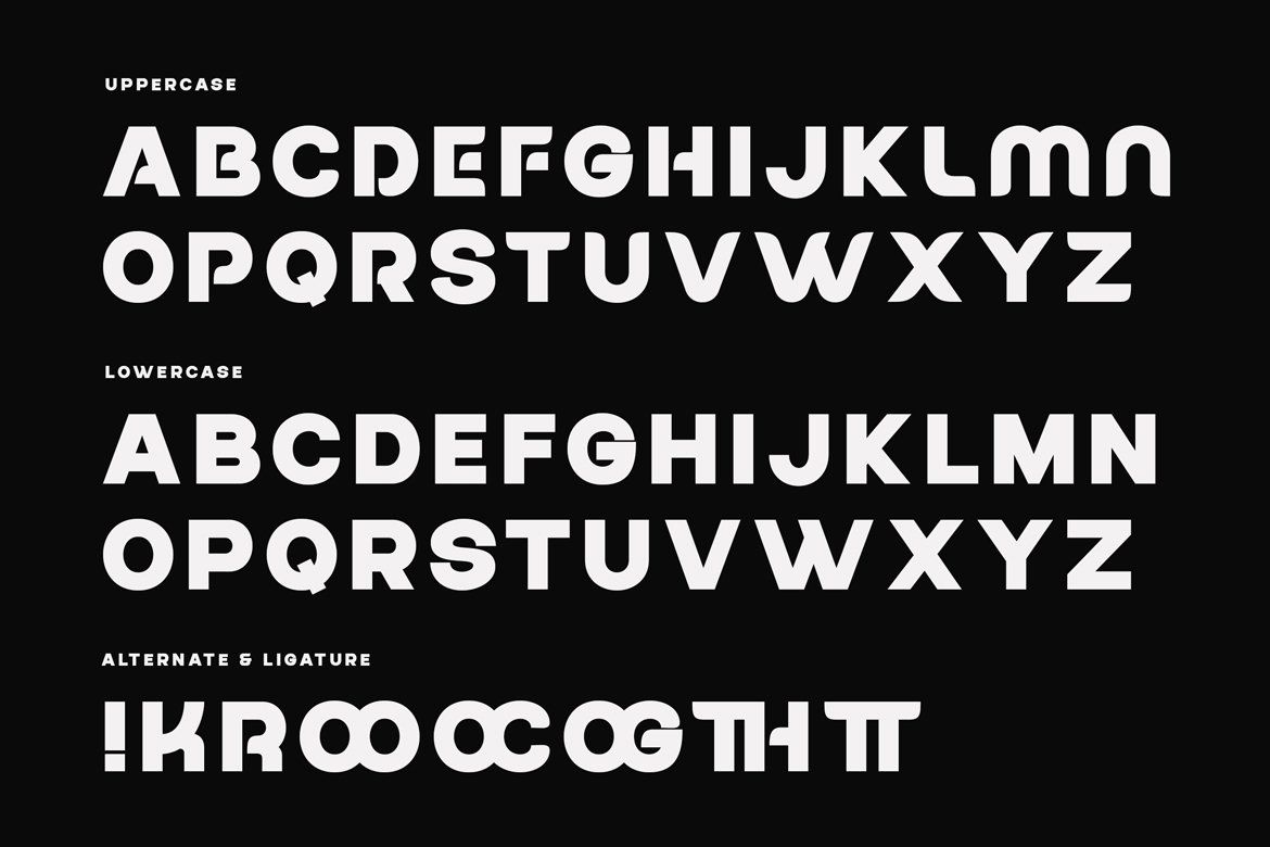 Futuristic Techno Sans Serif Font – Krovex — image 2