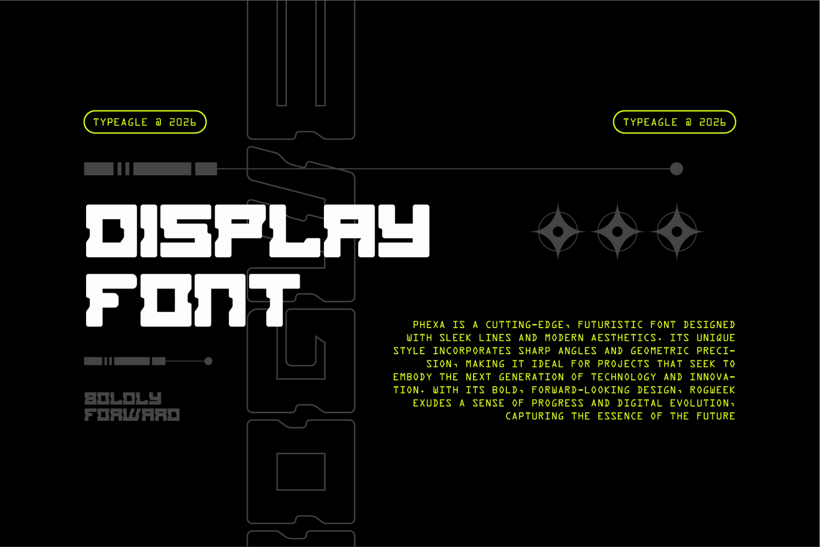 Rogweek - Futuristic Display Font — image 3