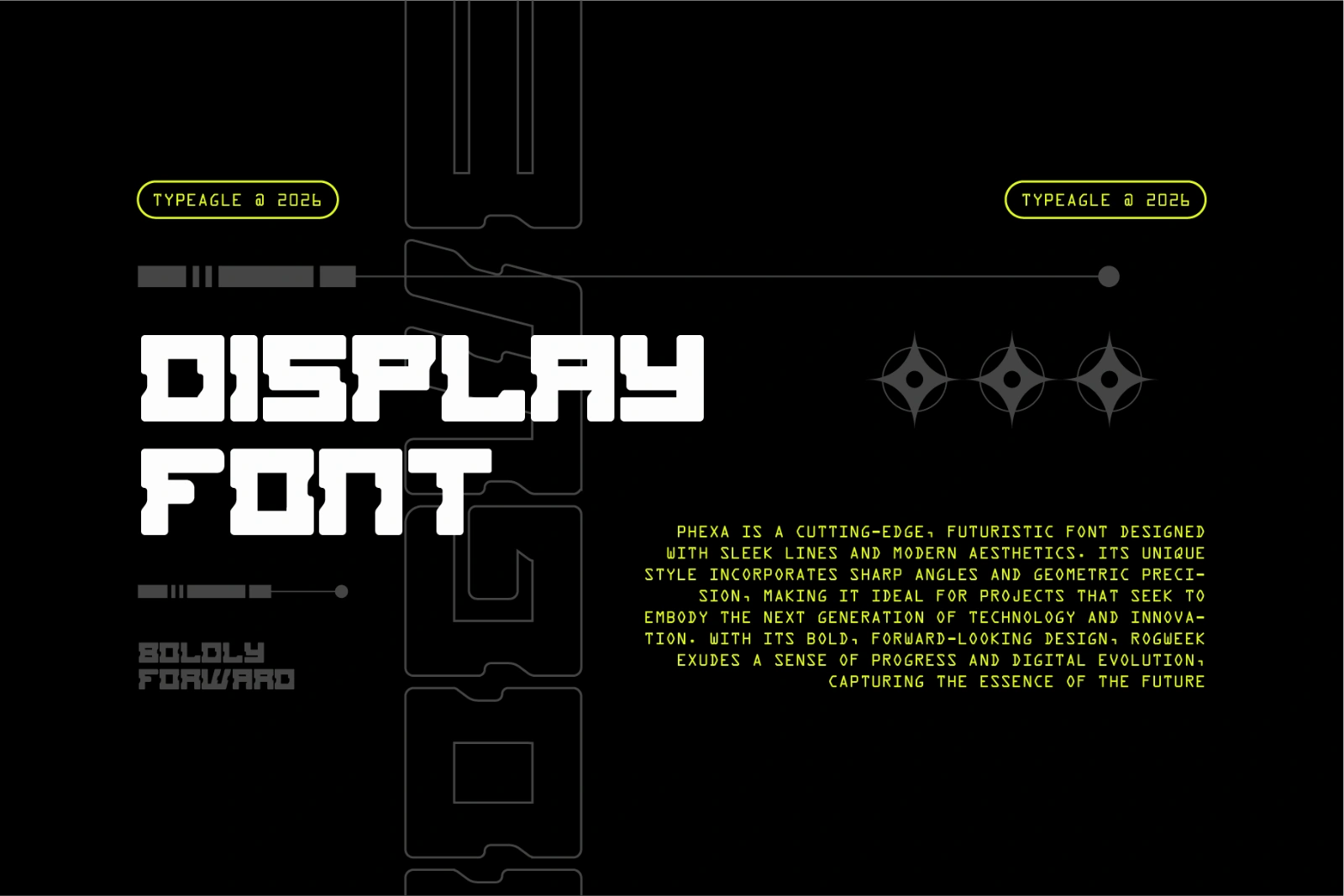 Rogweek - Futuristic Display Font — image 3