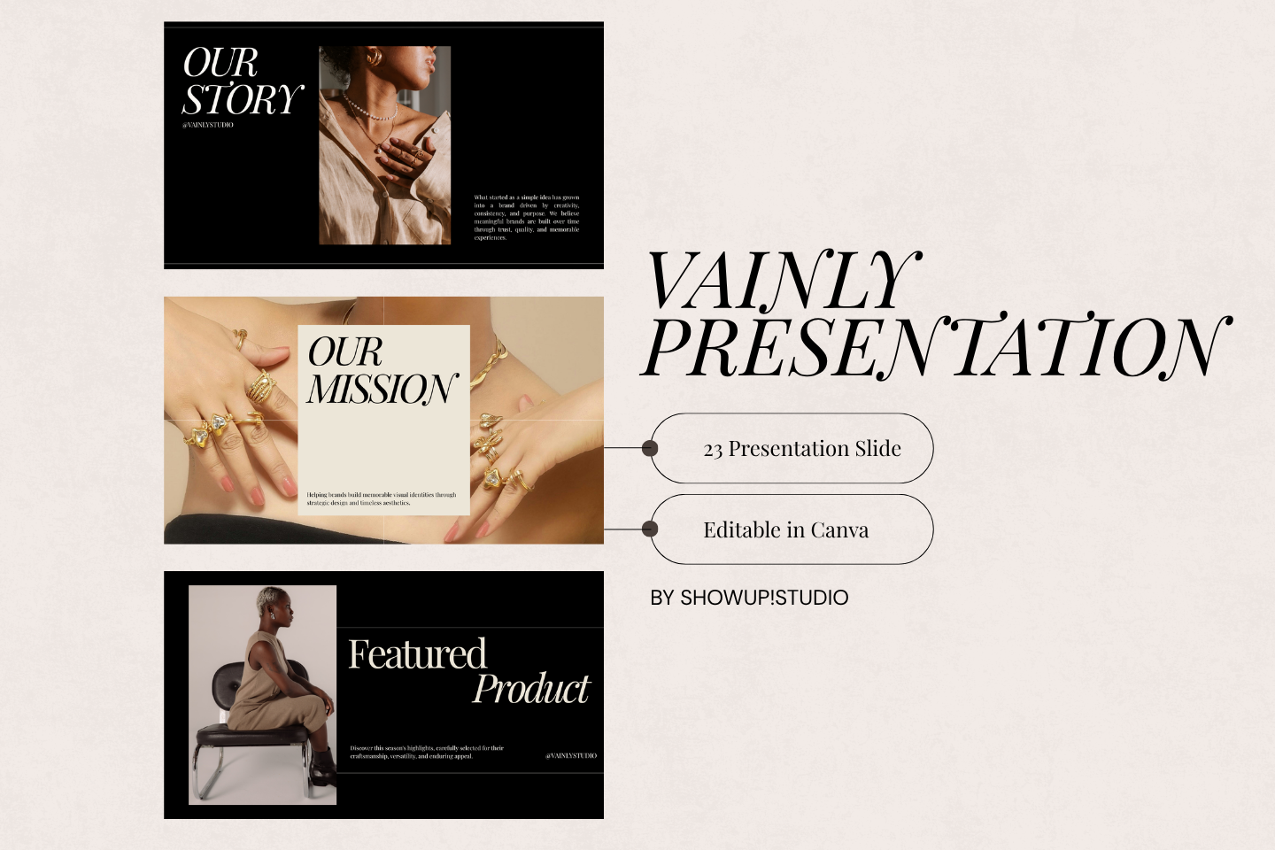 Vainly Minimal Presentation Template — image 1