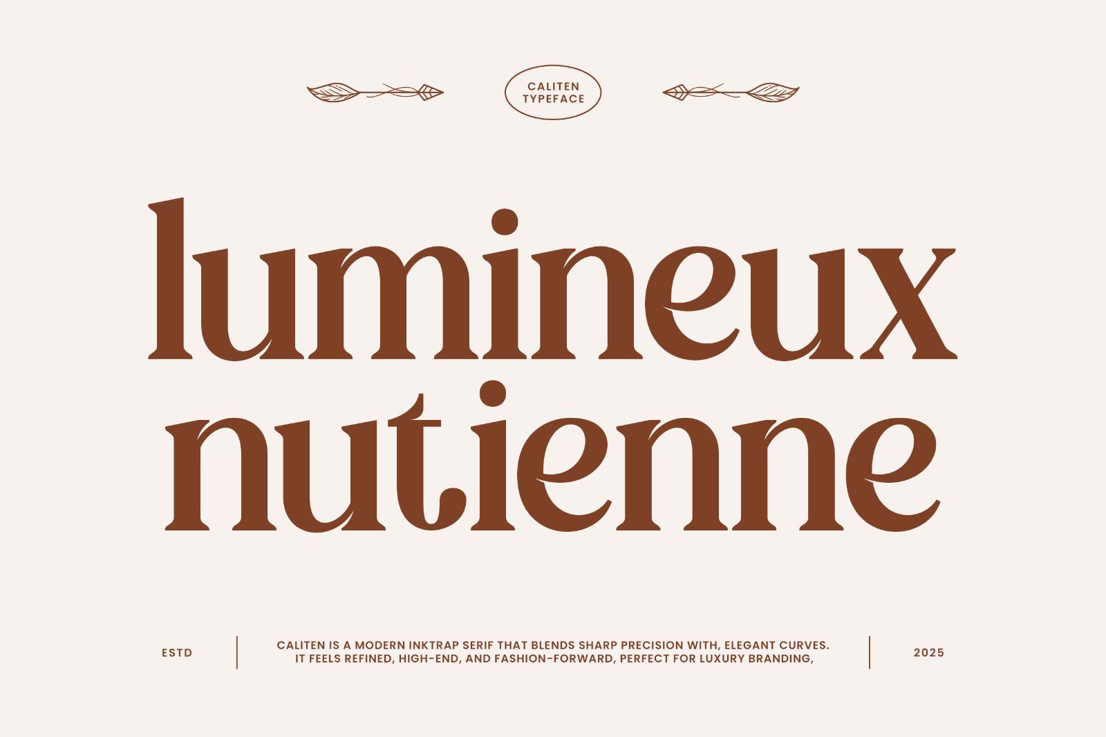 Caliten – Modern Inktrap Serif