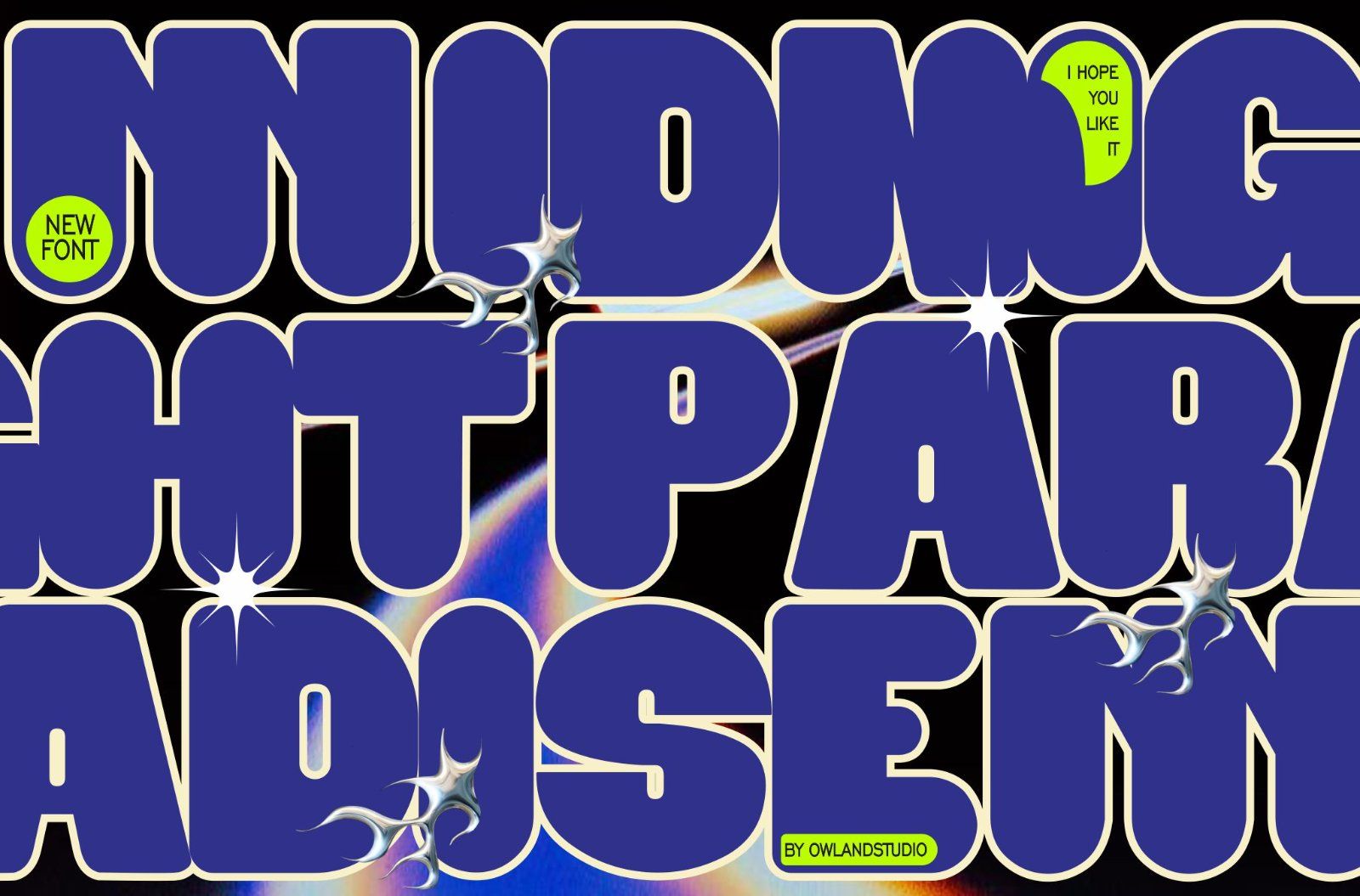 MIDNIGHT PARADISE - BOLD SANS SERIF