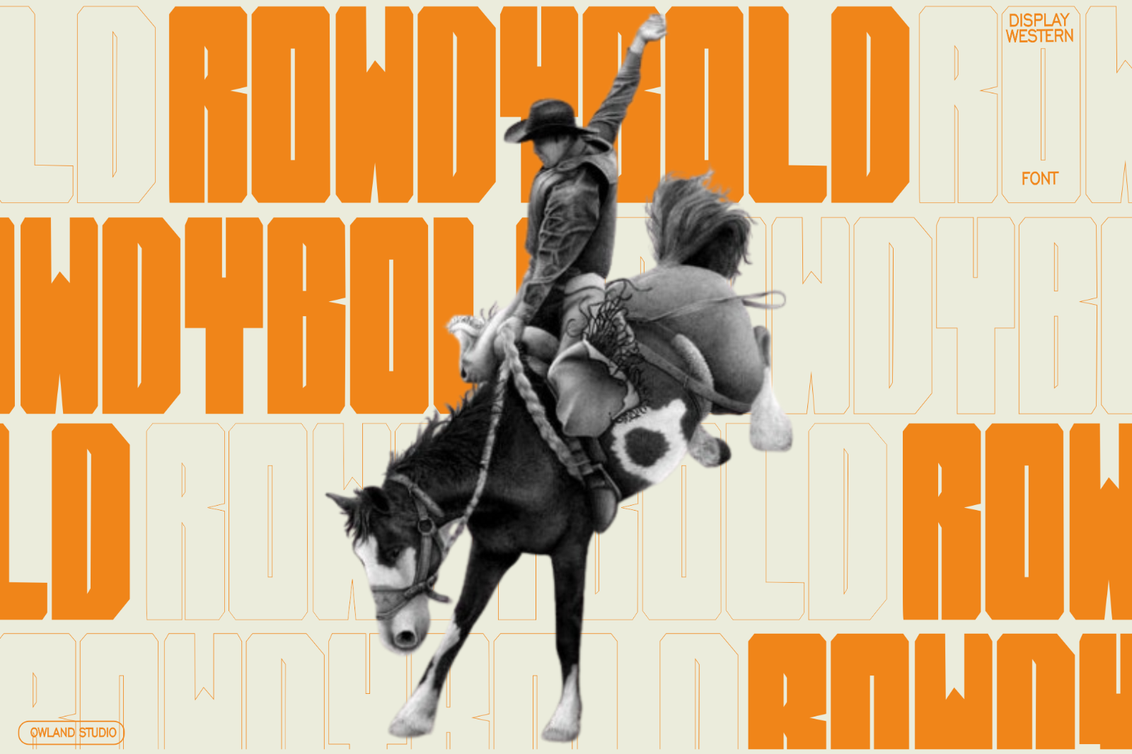 ROWDY BOLD - WESTERN FONT