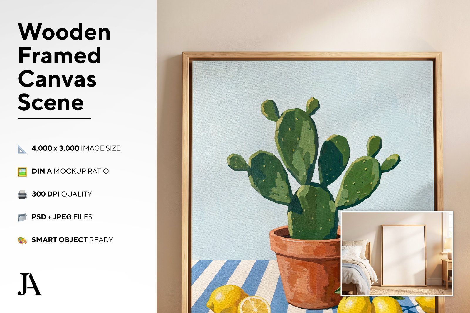 Wooden Framed Canvas | DIN A PSD — image 3