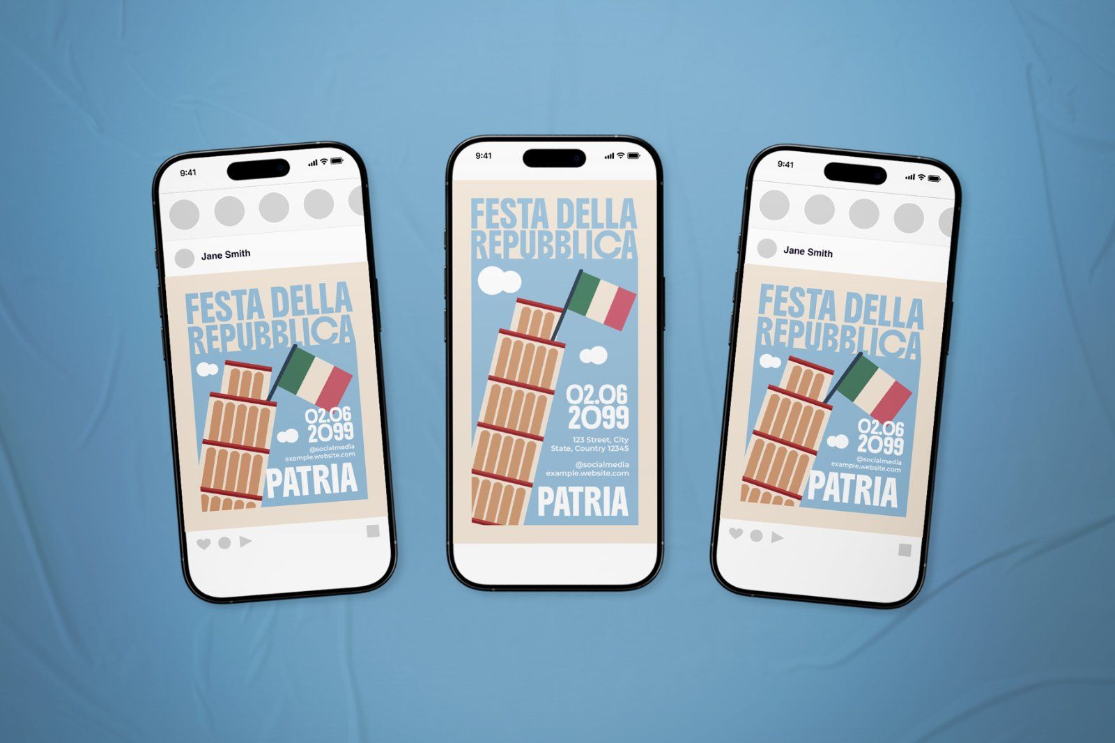Festa Della Repubblica Event Flyer Set — image 1
