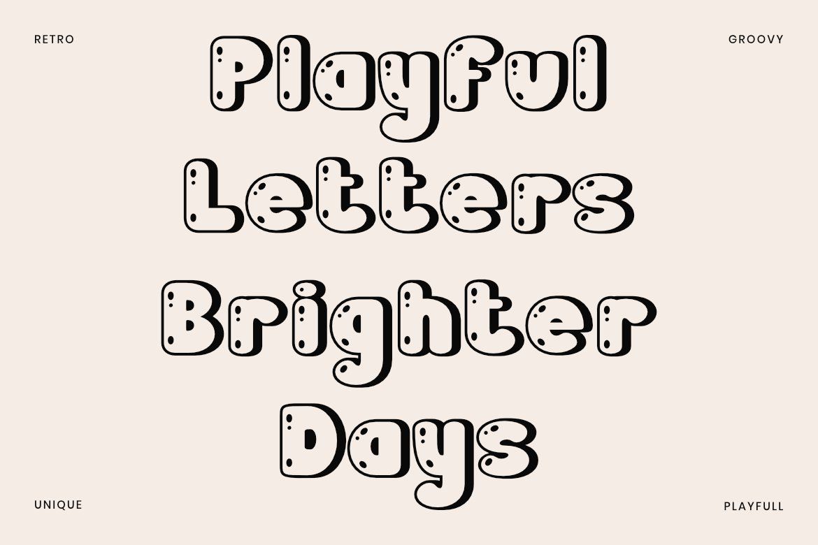 MOLTRIK – Psychedelic Groovy Display Font — image 2