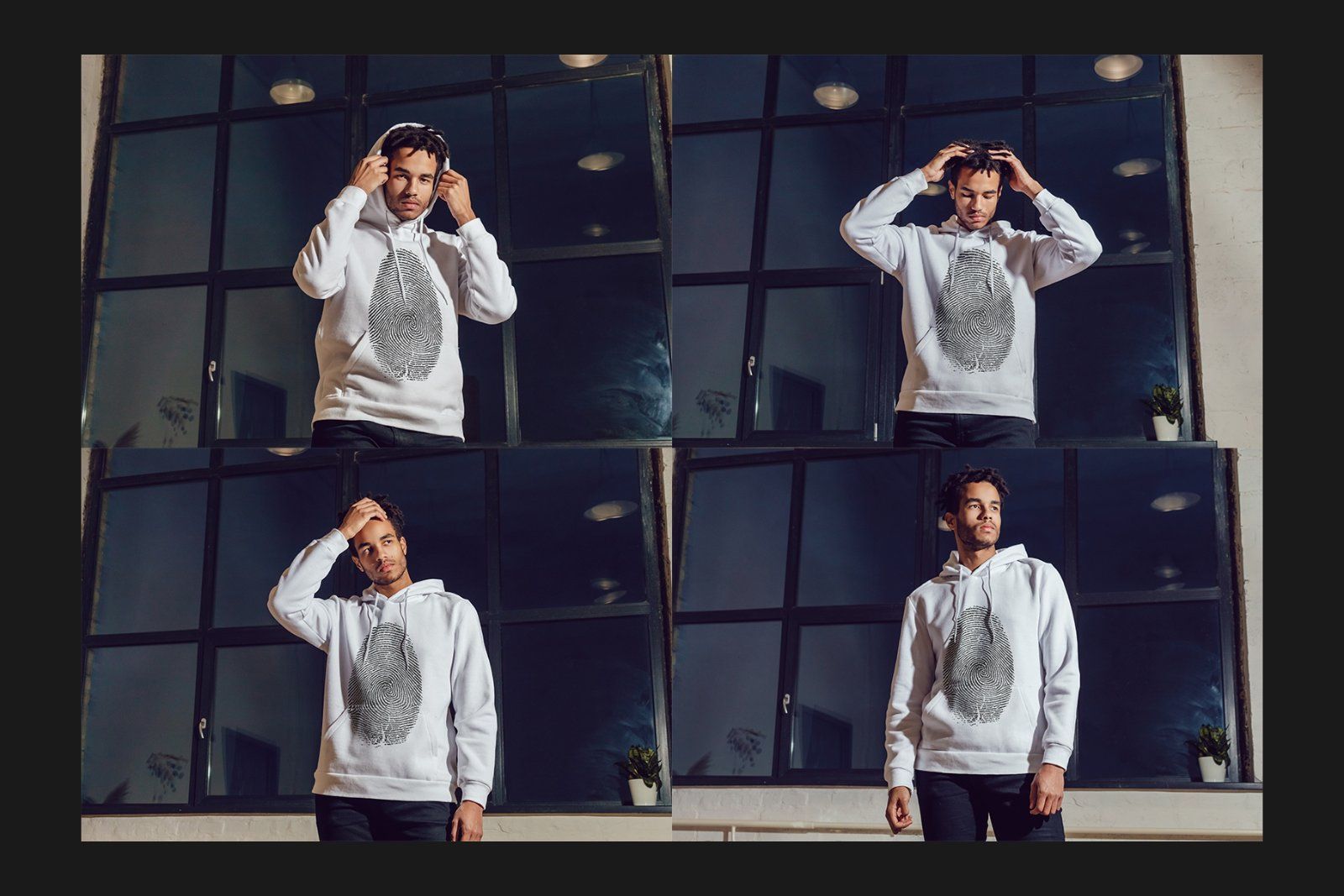African Men Hoodie Mock-Up Set