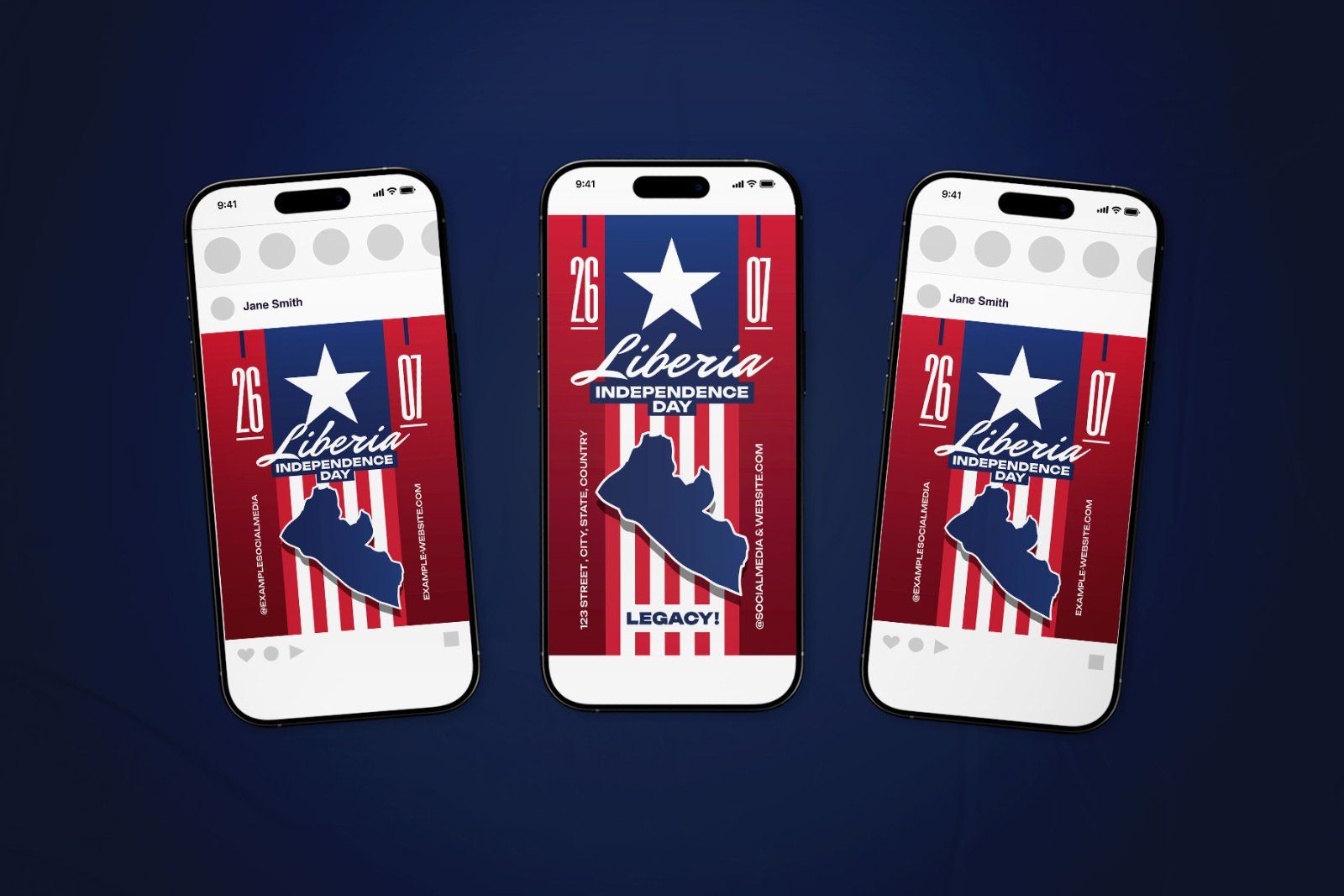 Liberia Independence Day Celebration Flyer Set — image 1