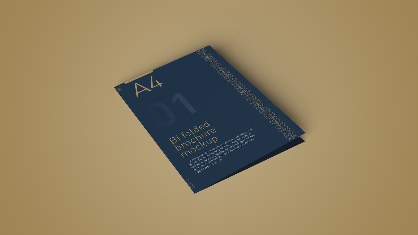 A4 Bi-Fold Brochure Mockup – 5 PSD Files, Folded Flyer & Print Branding Mockup