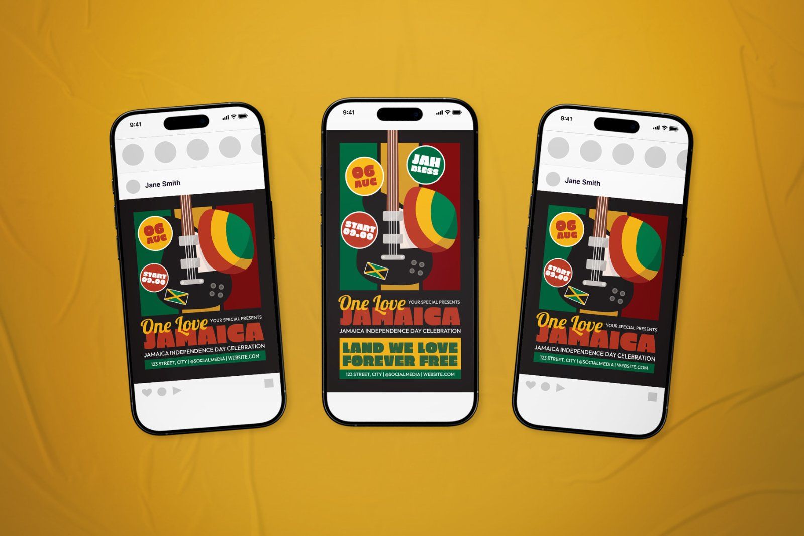 Jamaica Independence Day Event Flyer Set — image 1