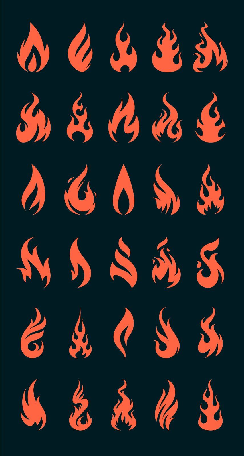 Vector Fire Icons