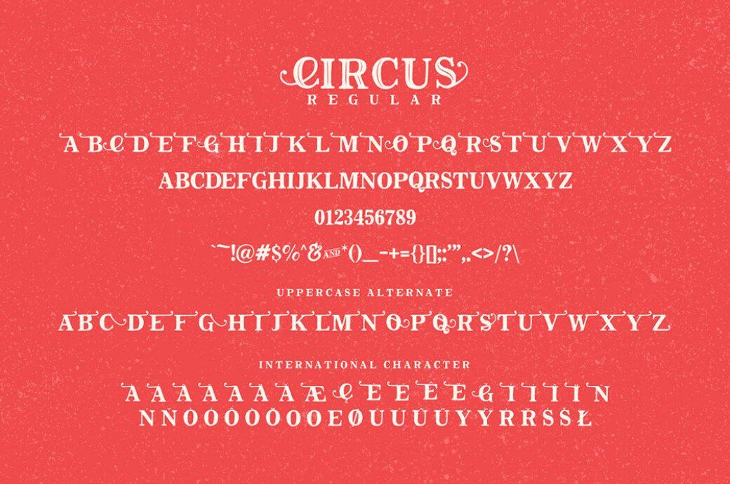The Circus Display Font