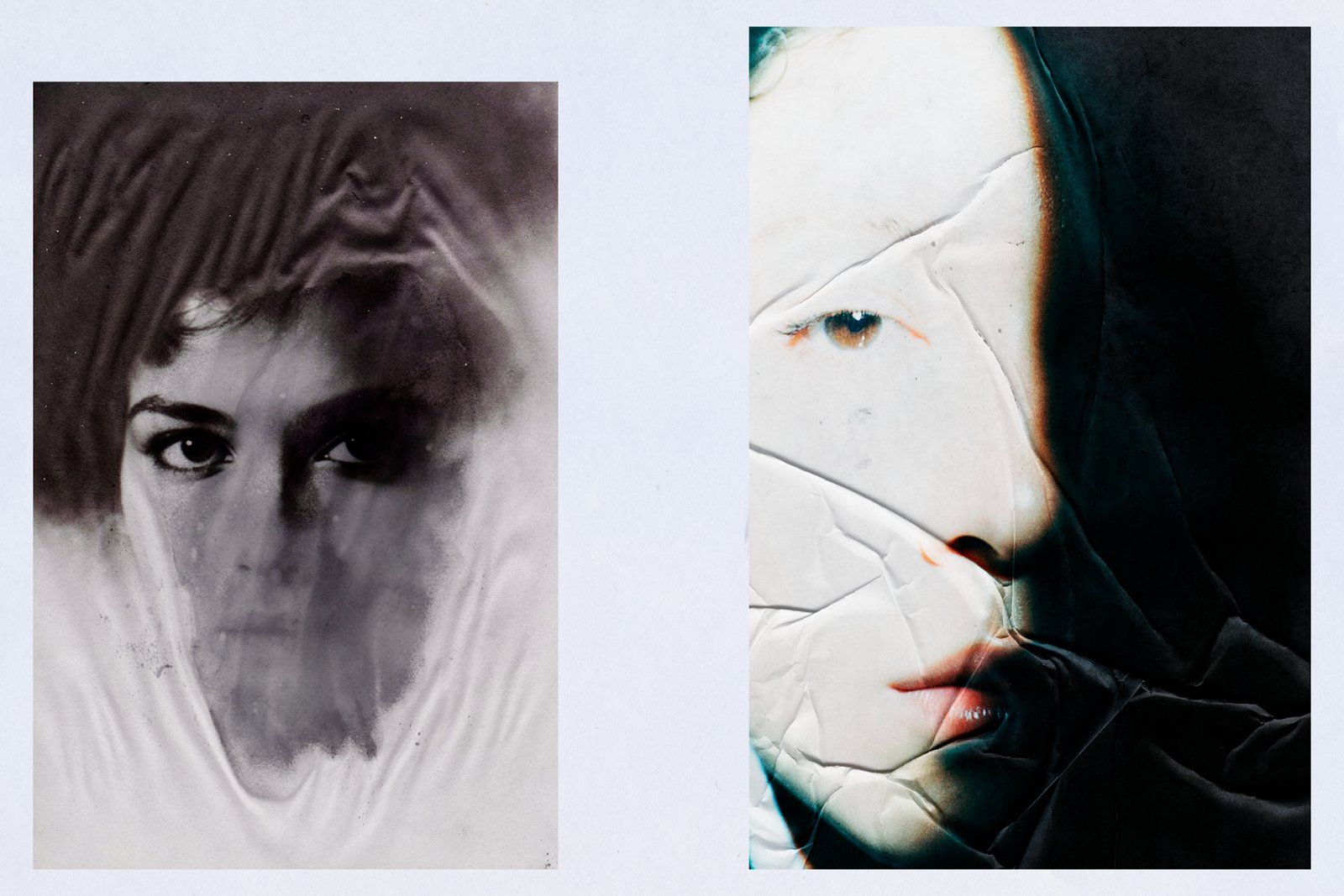 Glued paper texture pack