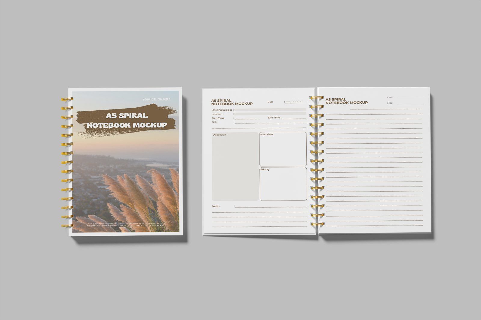Notebook Spiral Mockup — image 2