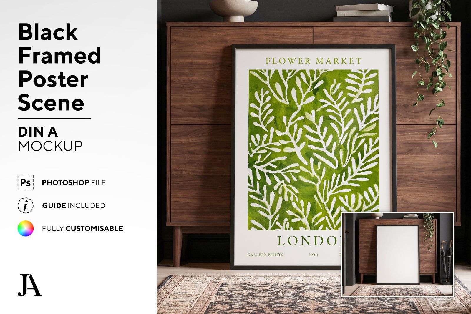 Black Framed Poster | DIN A PSD — image 2