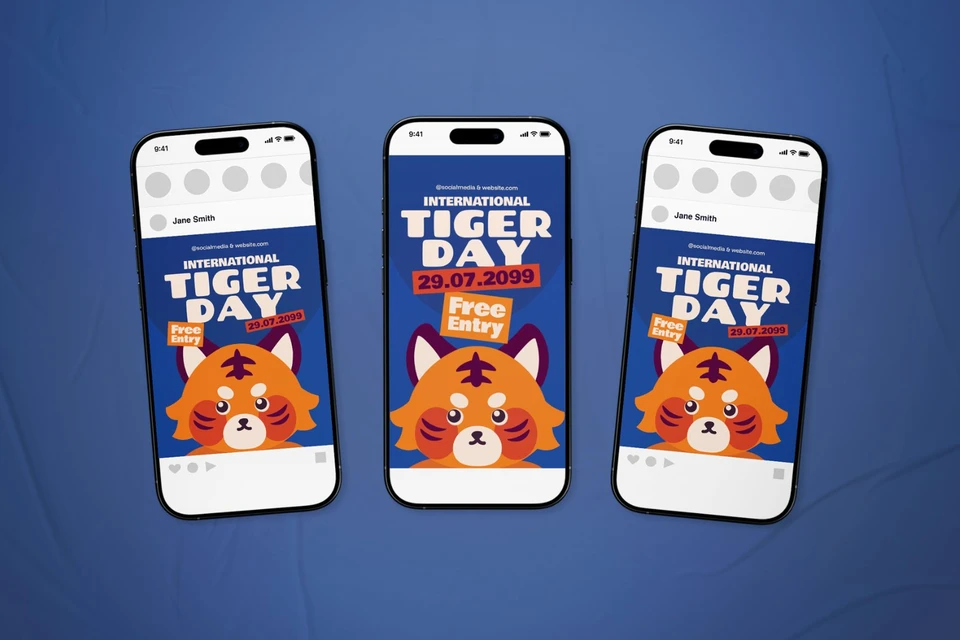 International Tiger Day Flyer Set