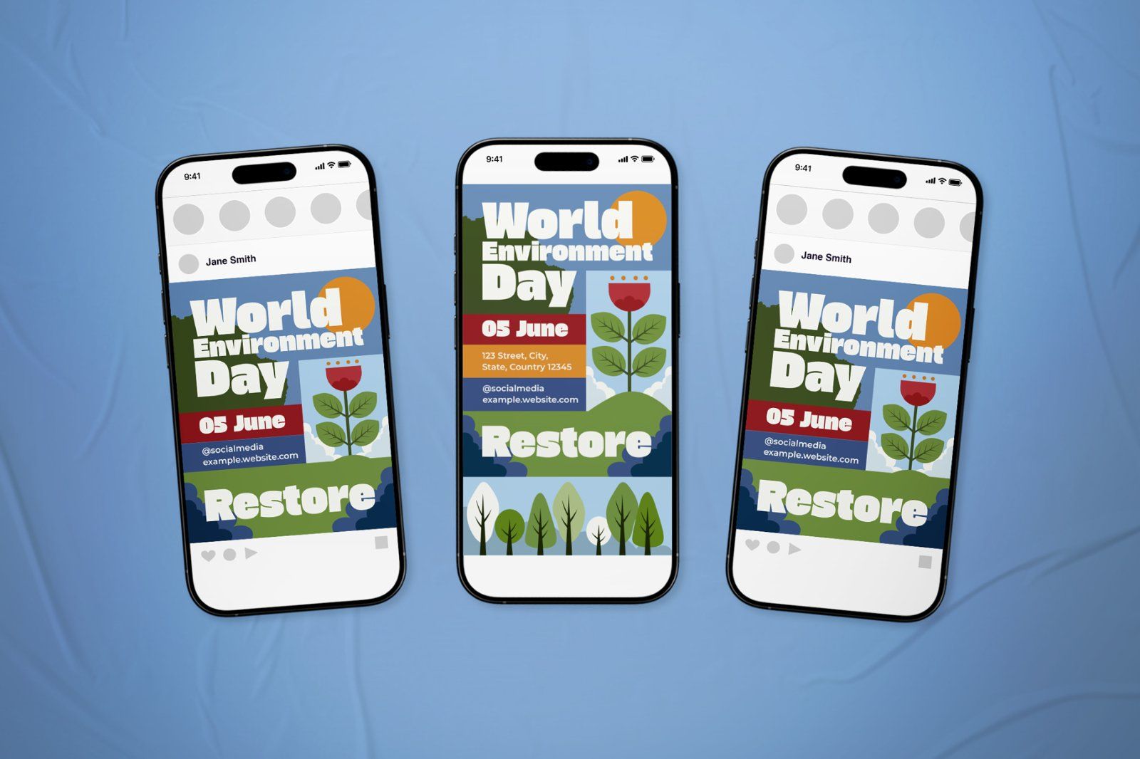 World Environment Day Event Flyer Set — image 1