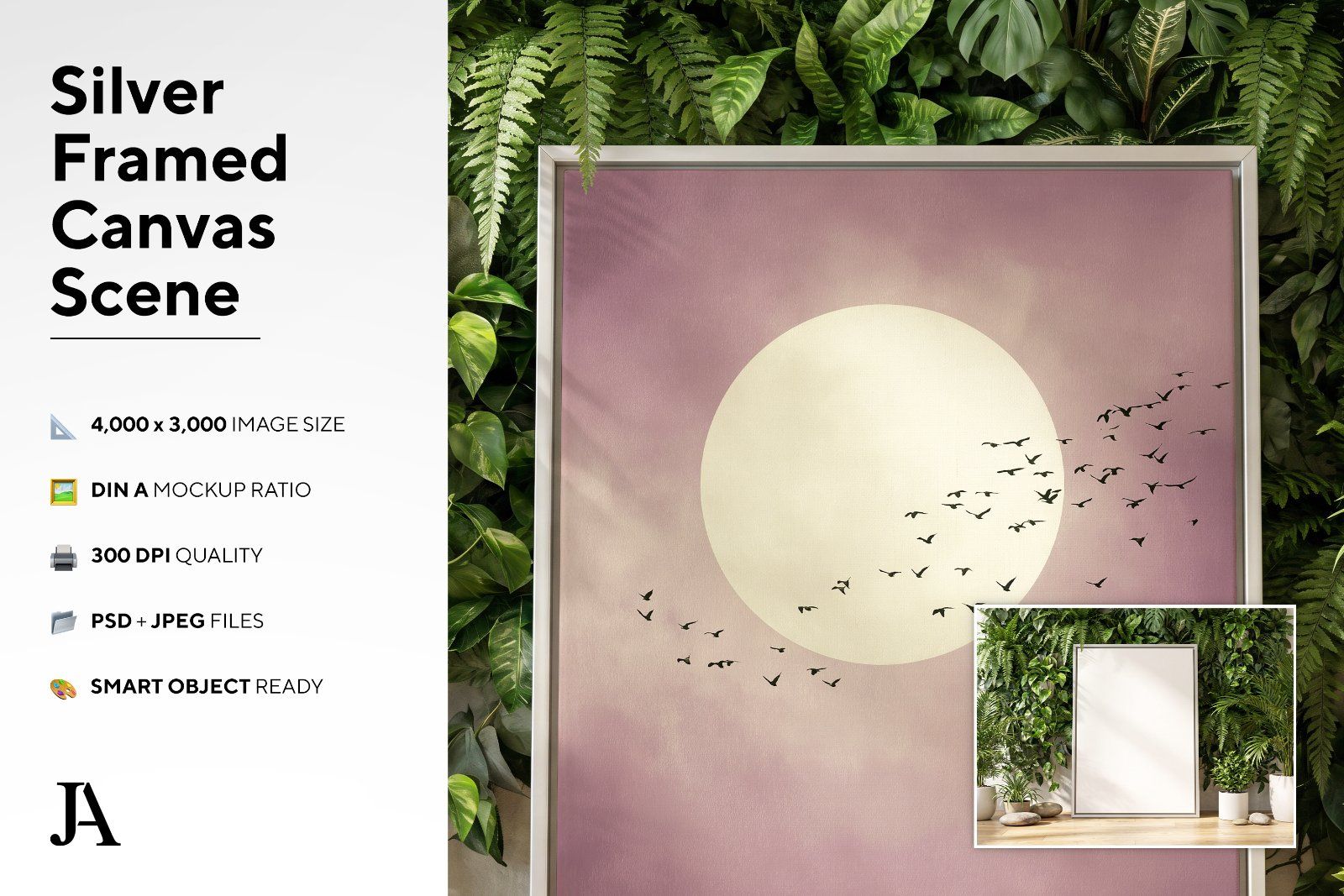 Silver Framed Canvas | DIN A PSD — image 3