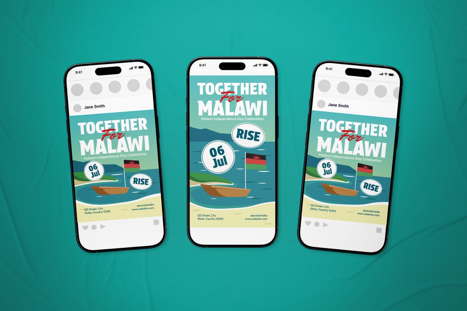 Malawi Independence Day Event Flyer Set — image 1