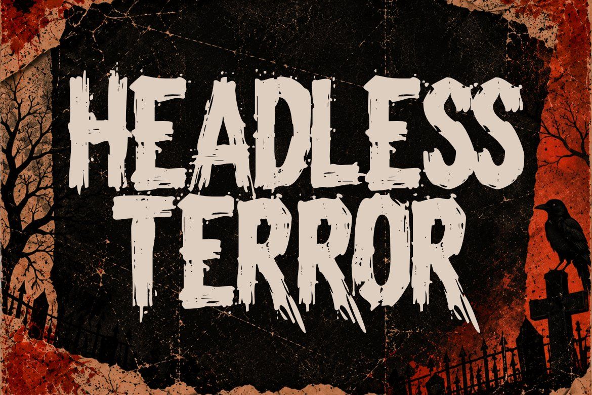 Horror Font DEADGRAVE | Distressed Halloween Typeface — image 2