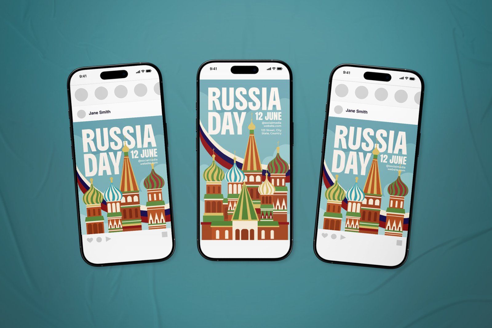 Russia Day Event Flyer Set — image 1