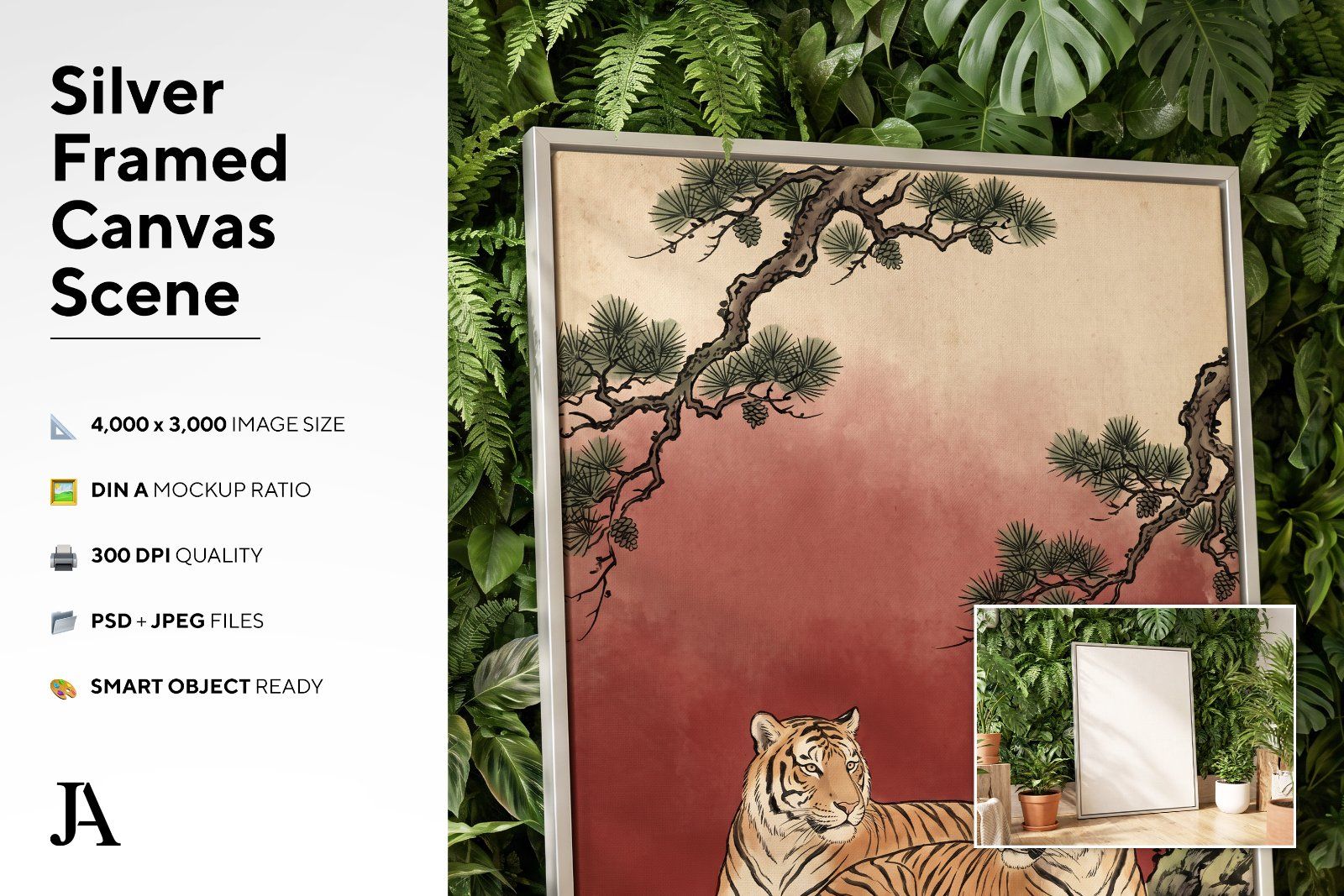 Silver Framed Canvas | DIN A PSD — image 3