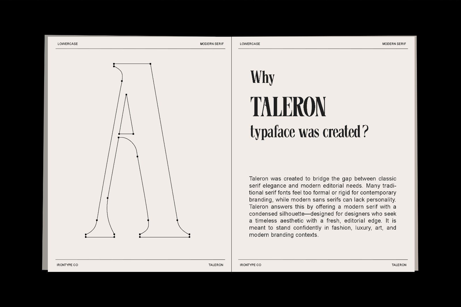 Taleron - Modern Serif