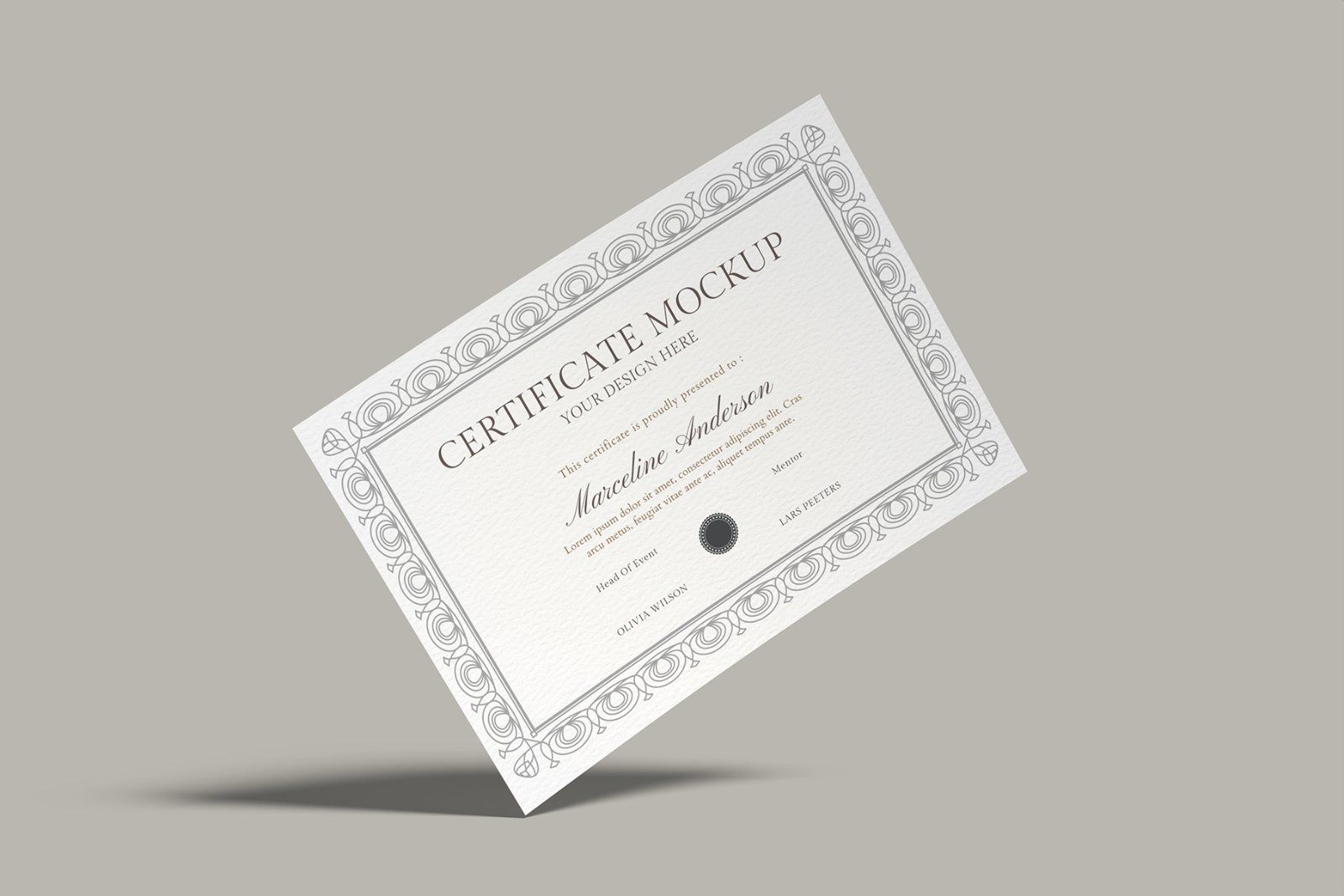 A4 Certificate Mockup — image 3