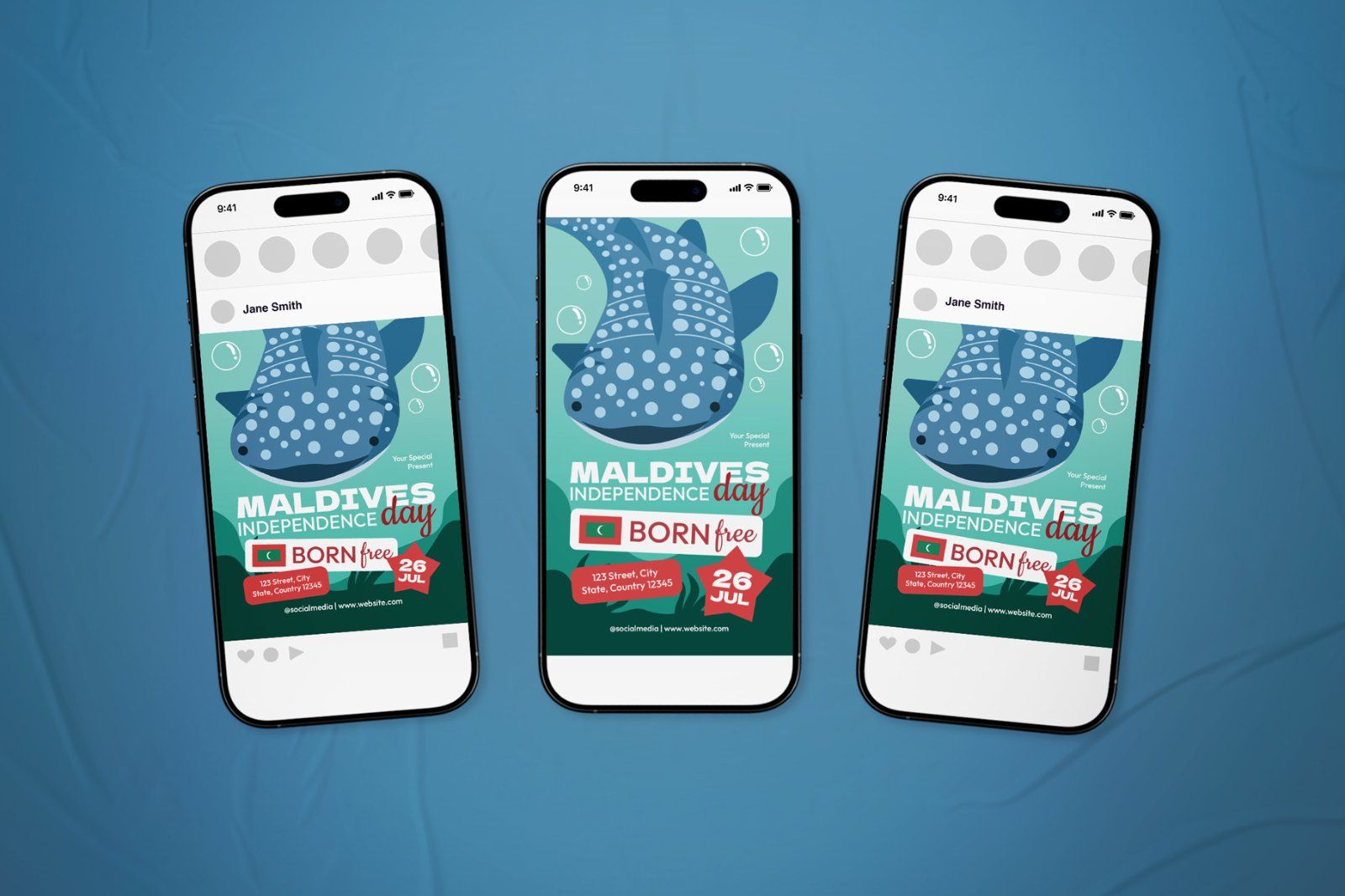Maldives Independence Day Event Flyer Set — image 1