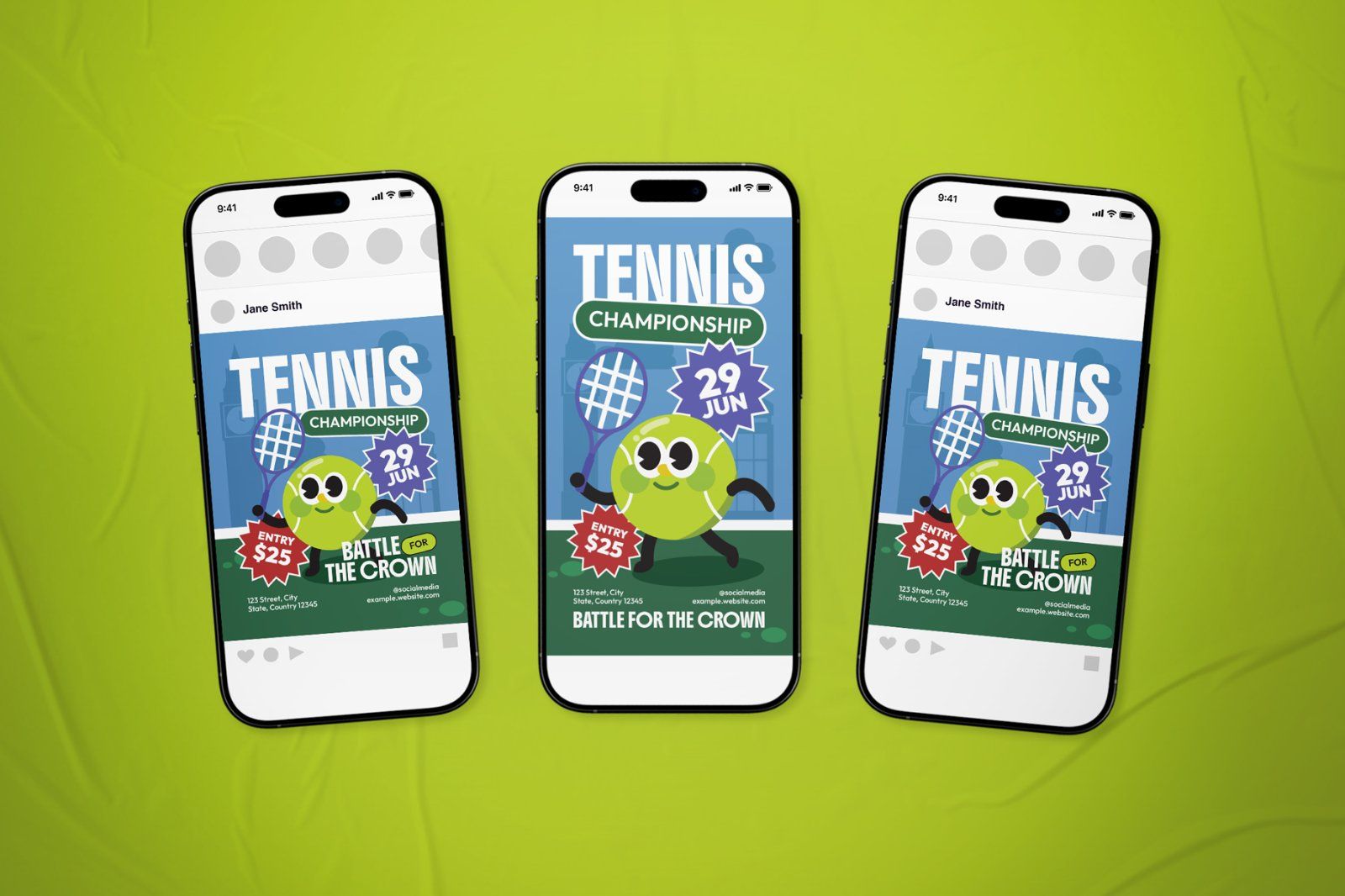Tennis Championship Event Flyer Set — image 1