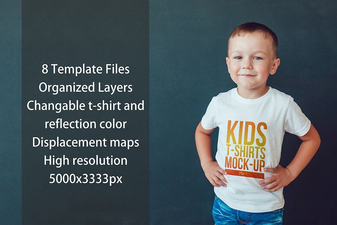 Kids T-Shirt Mock-Up Vol 4