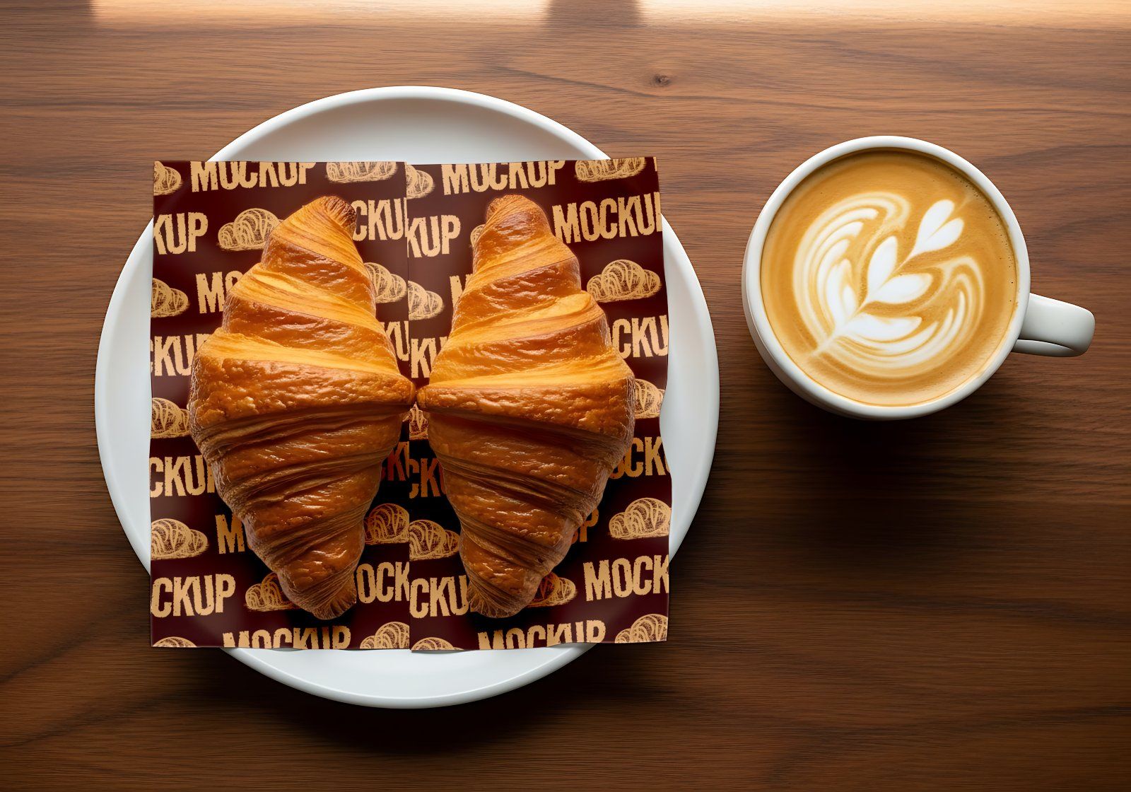 Premium Branding Bread & Coffee Store Mockup