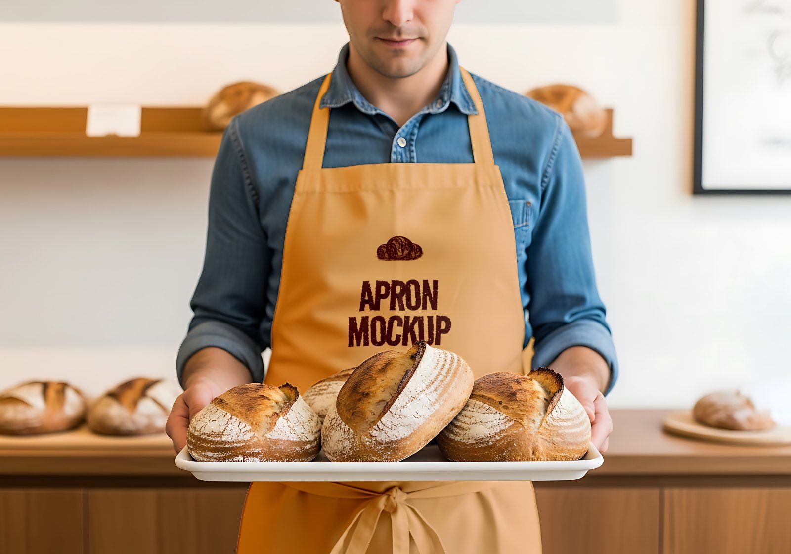 Premium Branding Bread & Coffee Store Mockup