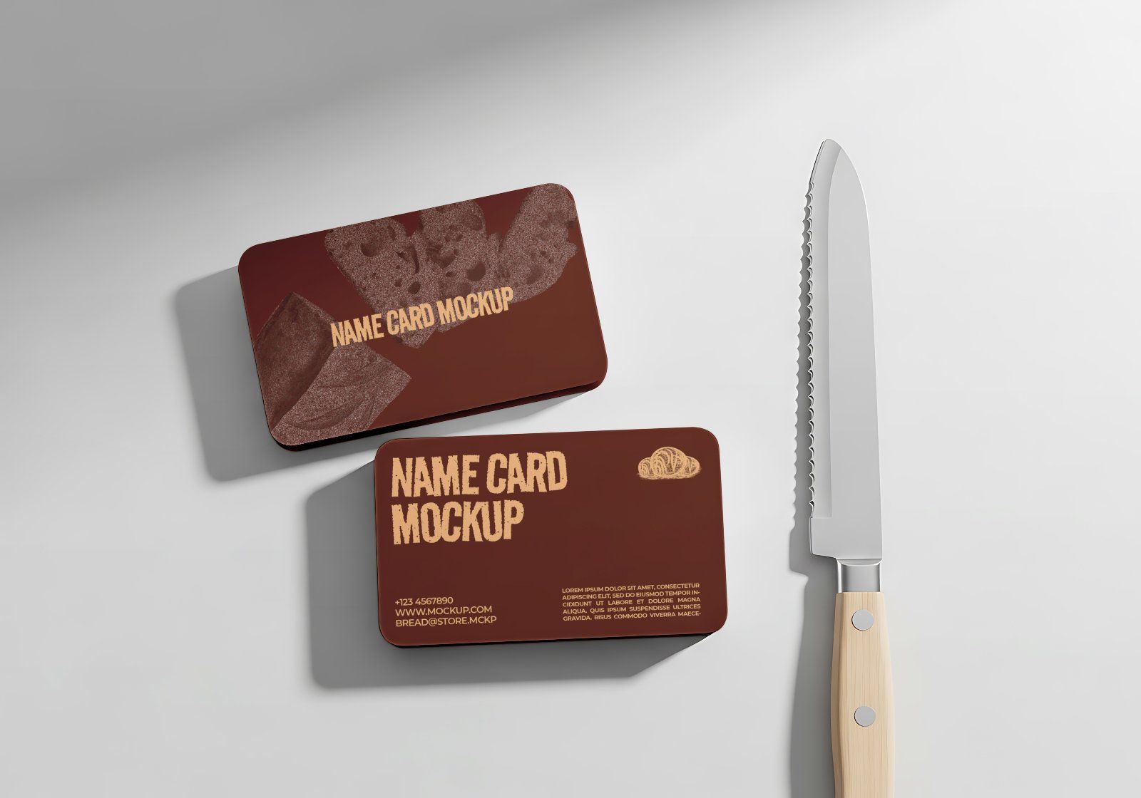 Premium Branding Bread & Coffee Store Mockup