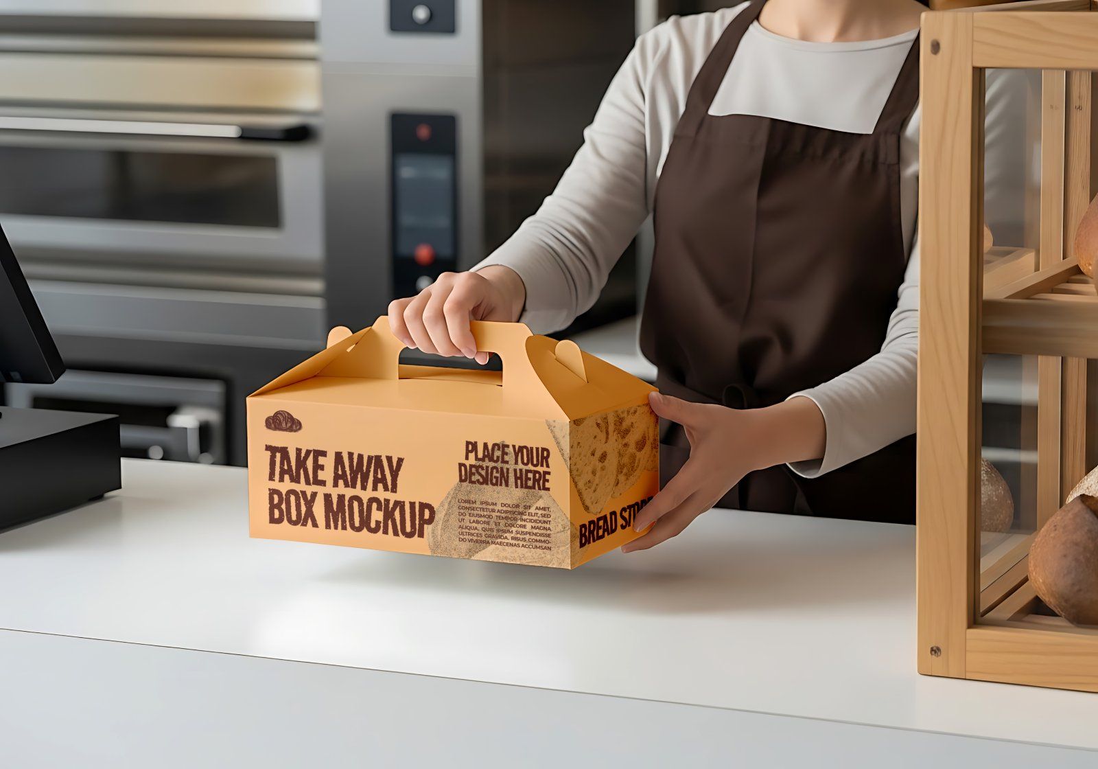 Premium Branding Bread & Coffee Store Mockup