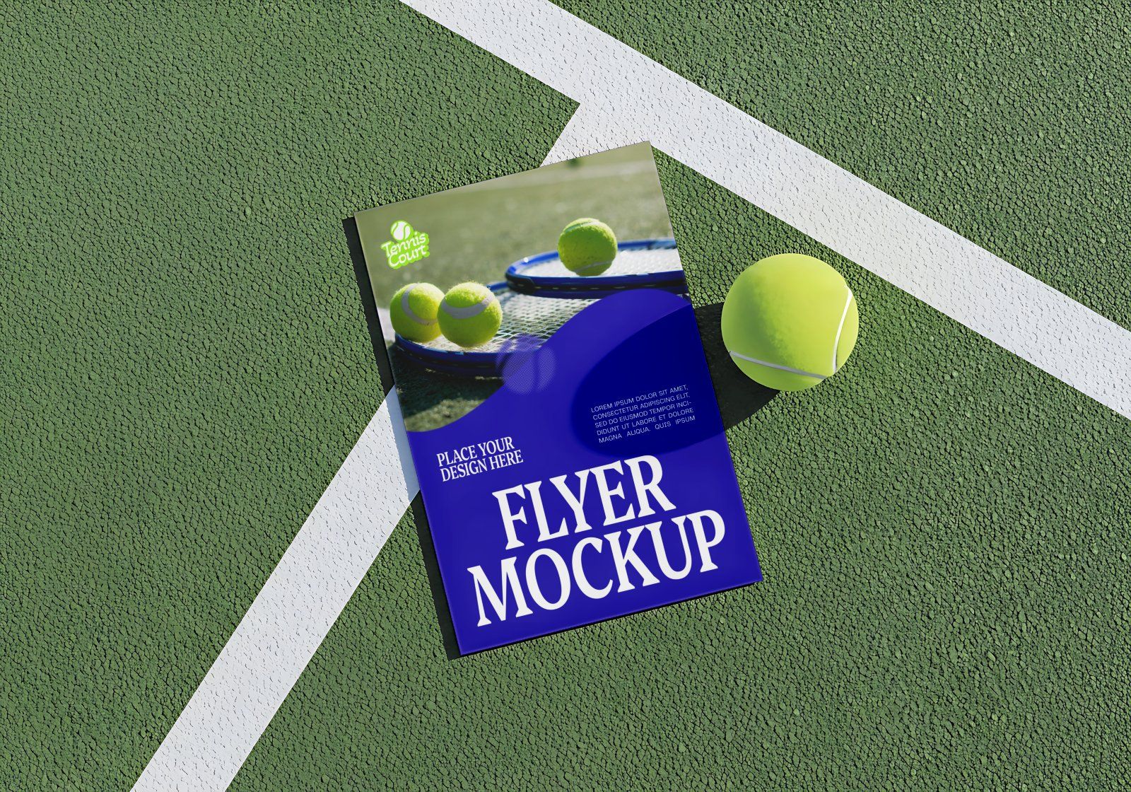 Pro Tennis Court Branding Mockup Bundle – 15 Premium PSD Scenes for Sportswear & Athletic Identity