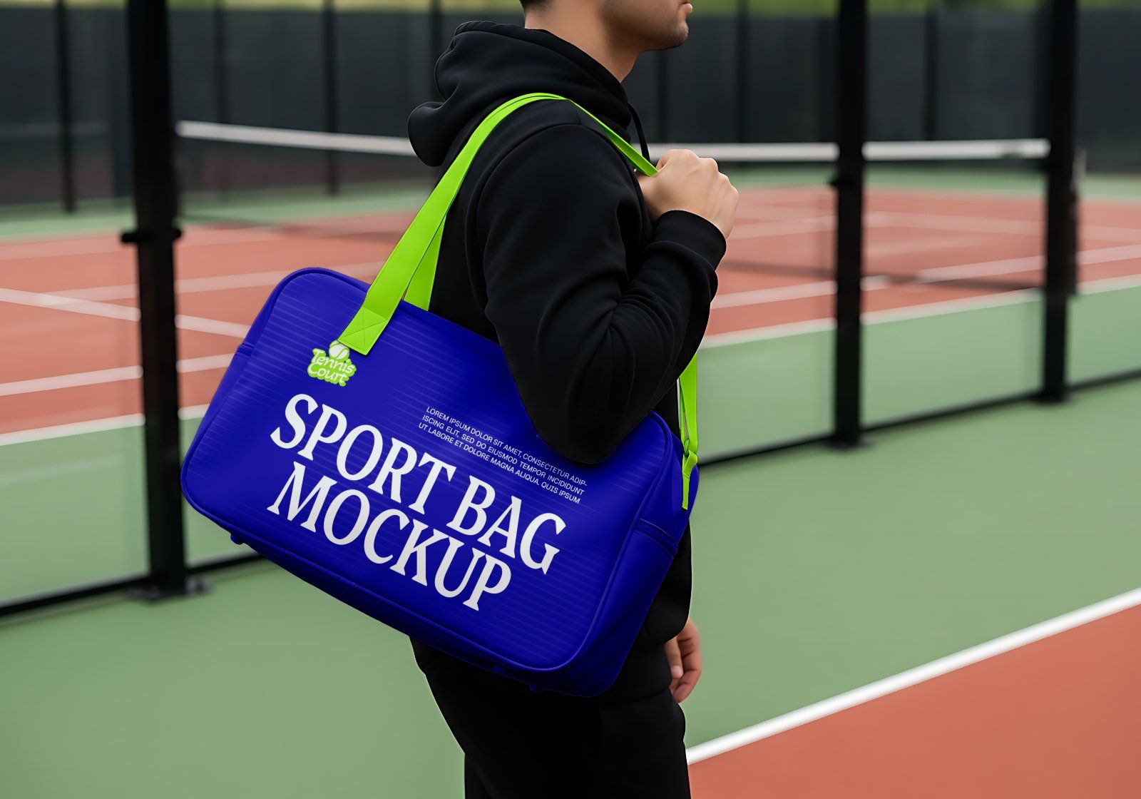 Pro Tennis Court Branding Mockup Bundle – 15 Premium PSD Scenes for Sportswear & Athletic Identity