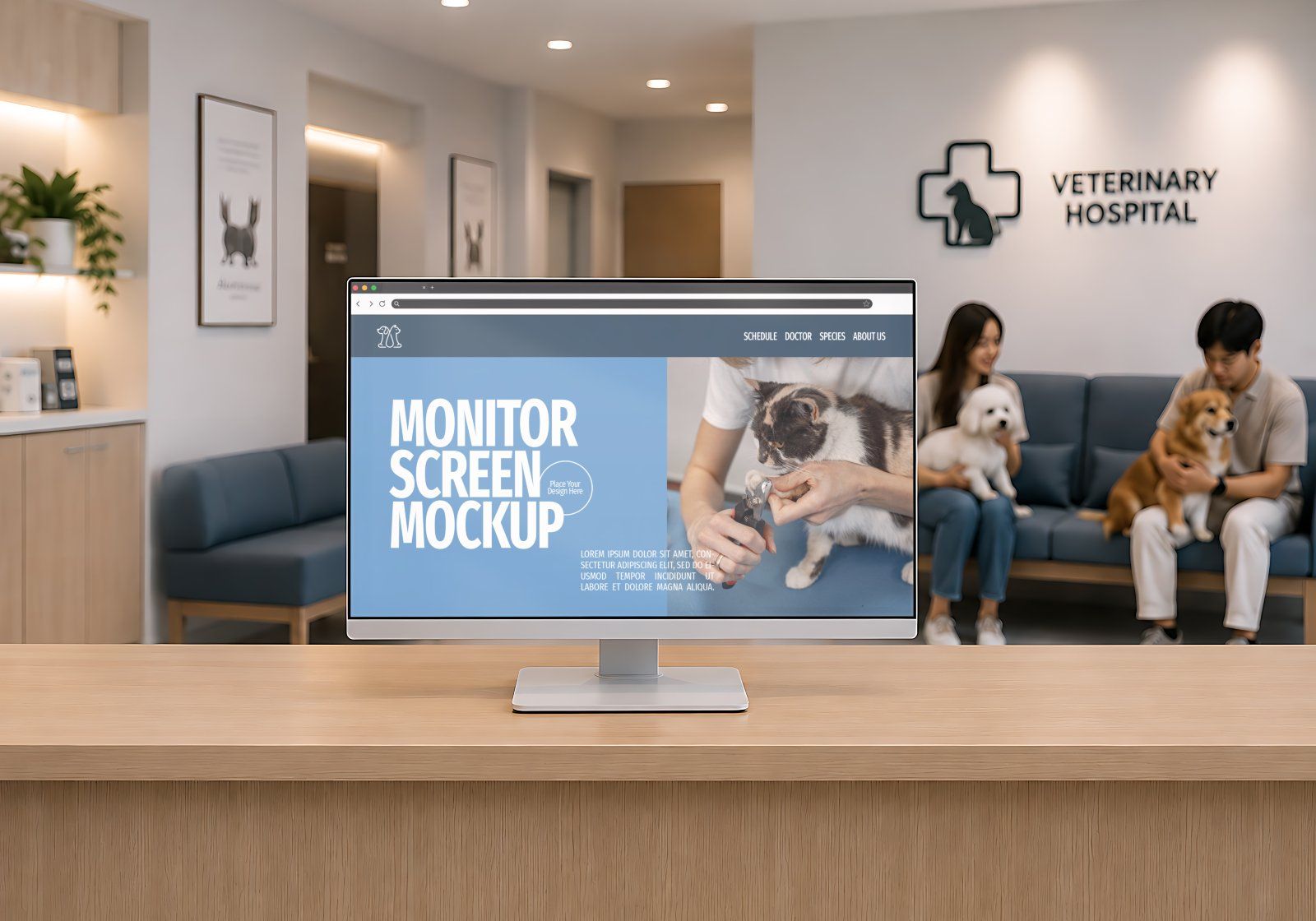 Premium Veterinary Hospital Branding Mockup Bundle – 15 Clinical PSD Scenes for Vet Clinics