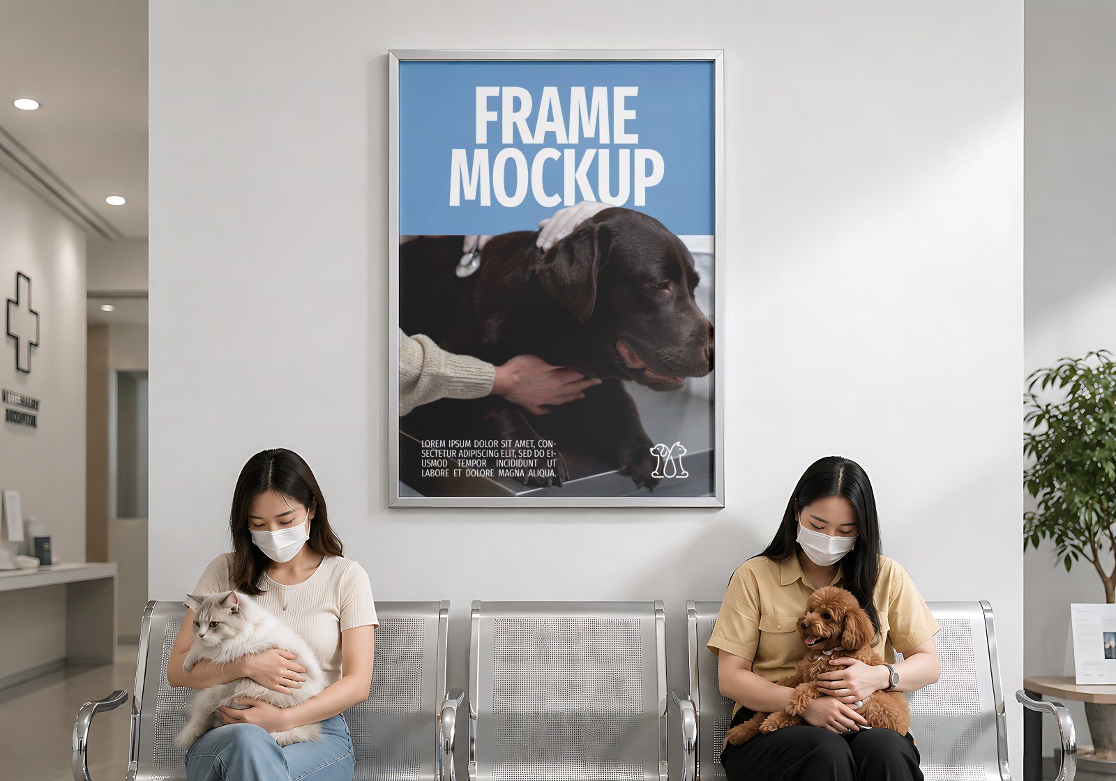 Premium Veterinary Hospital Branding Mockup Bundle – 15 Clinical PSD Scenes for Vet Clinics
