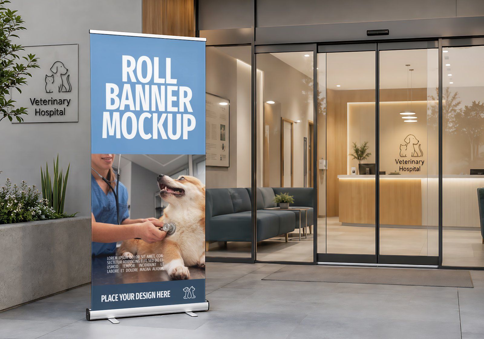 Premium Veterinary Hospital Branding Mockup Bundle – 15 Clinical PSD Scenes for Vet Clinics