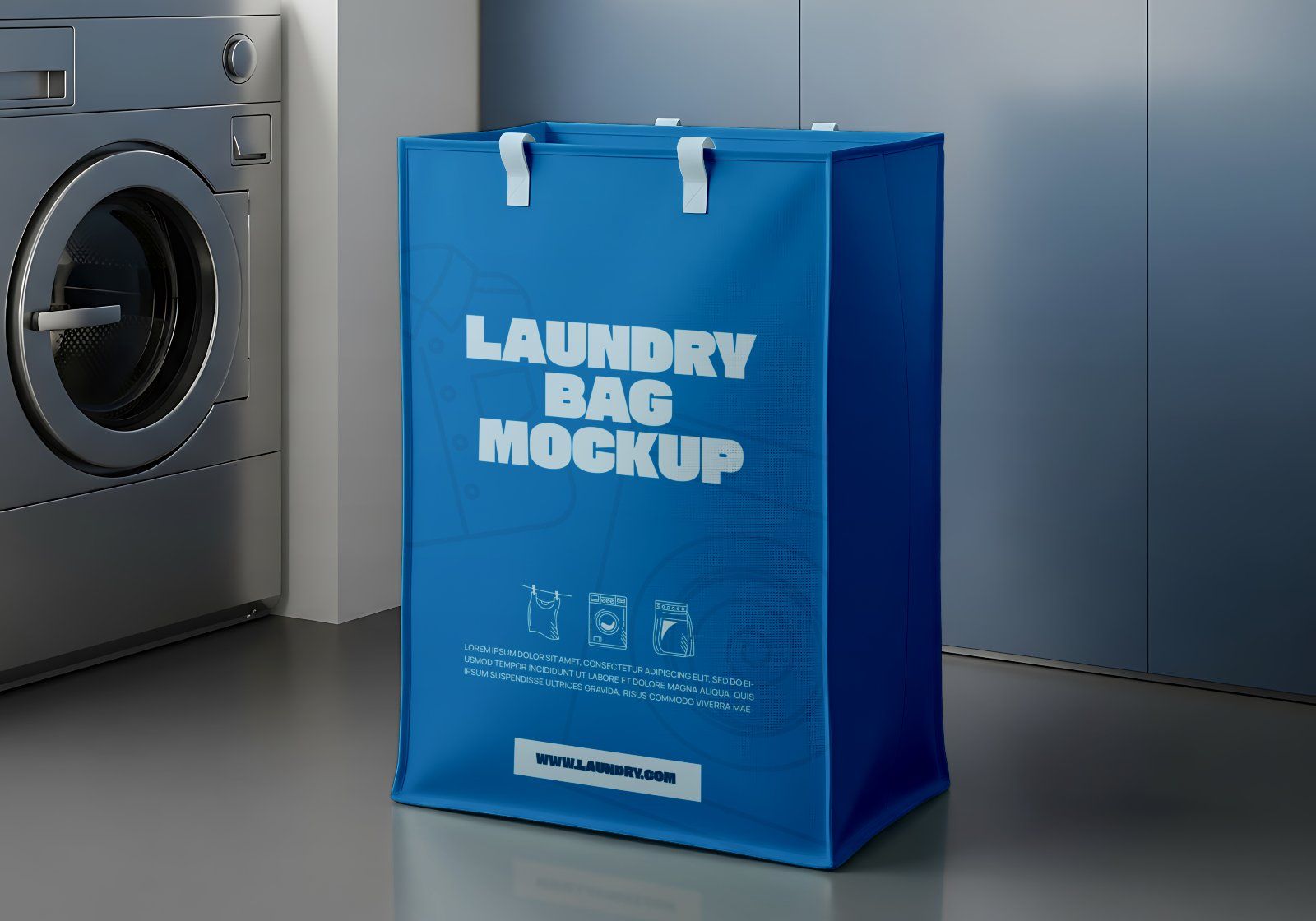 Laundry Shop Mockup Bundle – 15 PSD Templates for Branding, Packaging, and Interior Display