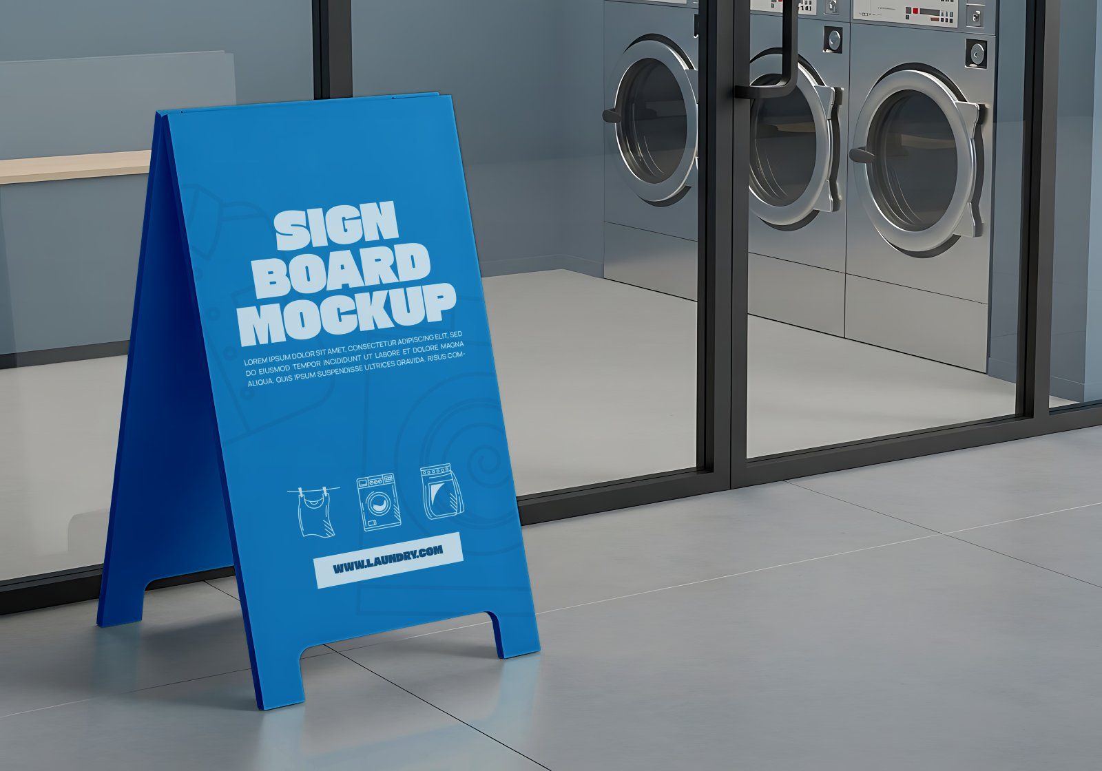 Laundry Shop Mockup Bundle – 15 PSD Templates for Branding, Packaging, and Interior Display