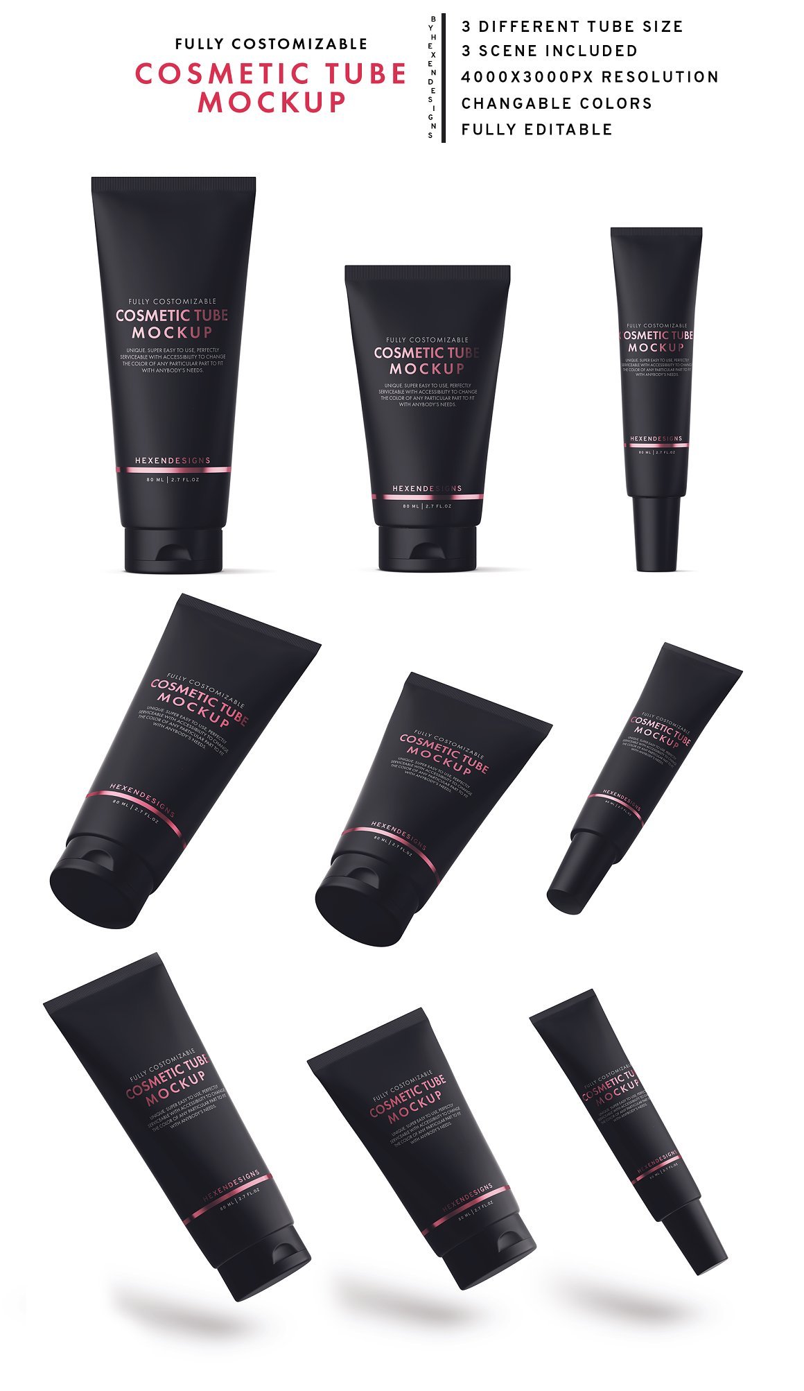 Cosmetic Tube Mockup